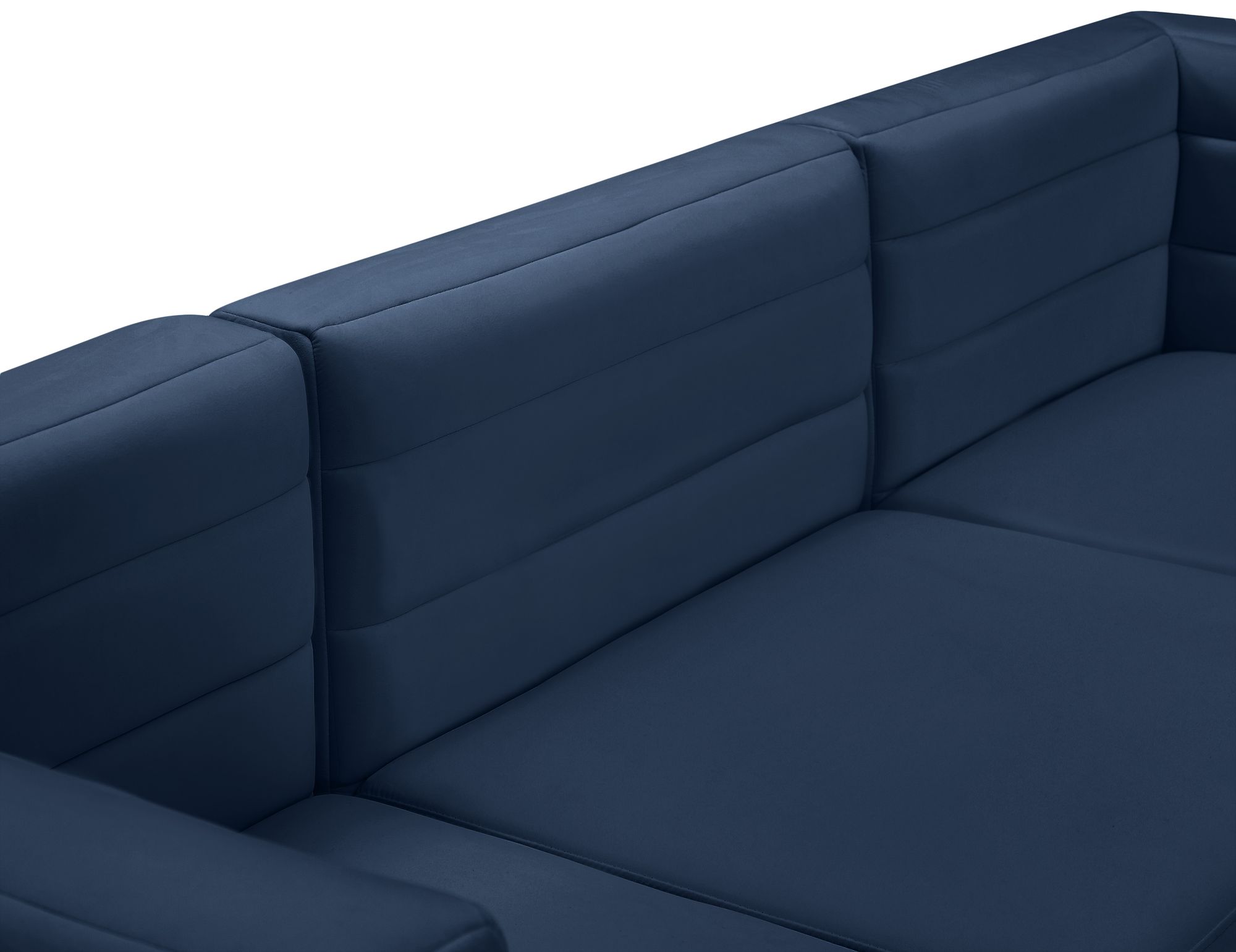 Quincy 126" 7-Piece Velvet Modular Comfort Sectional