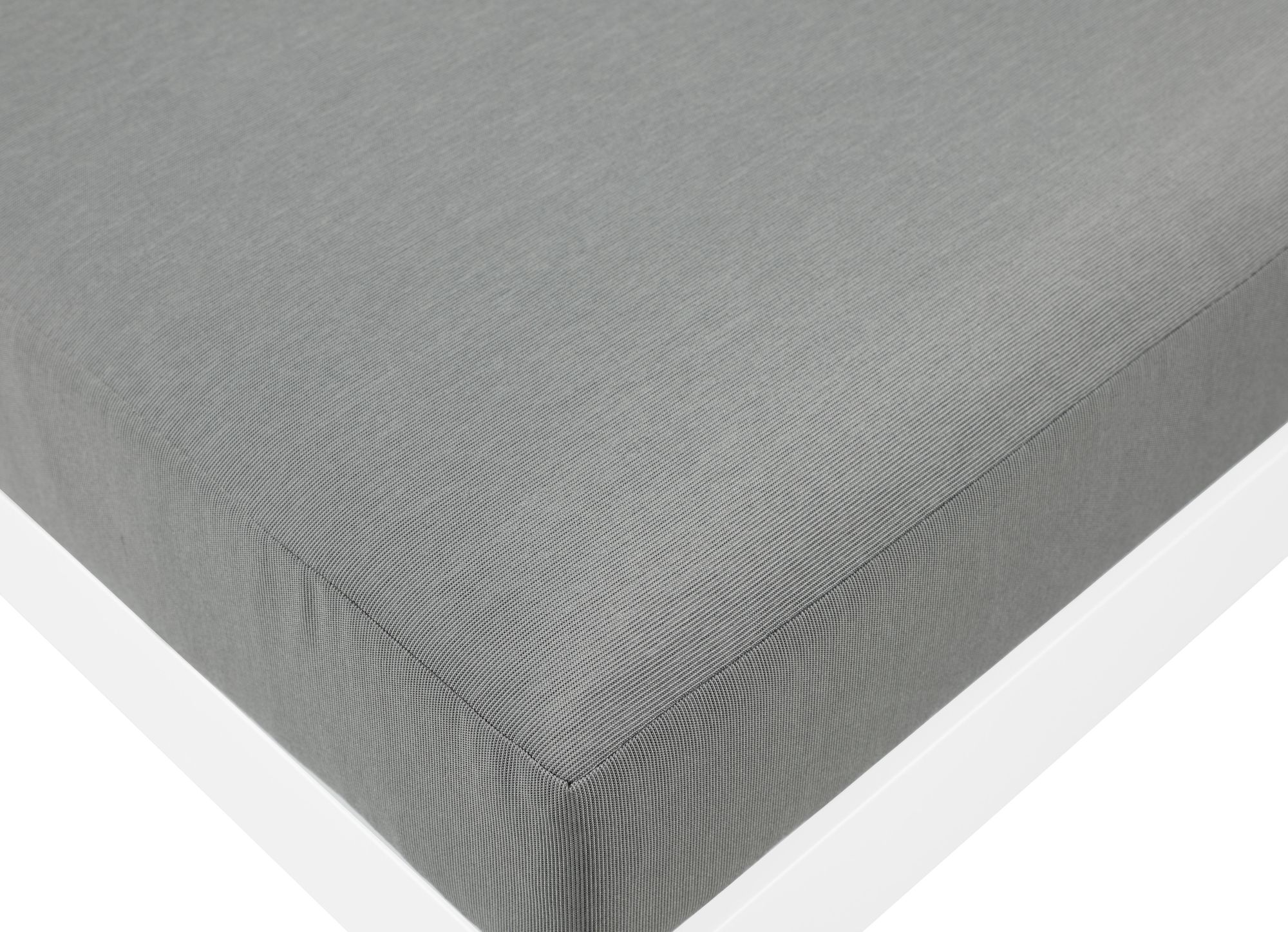 Nizuc 150" 9-Piece Outdoor Patio Waterproof Fabric Modular U-Shape Sectional with White Aluminum Frame