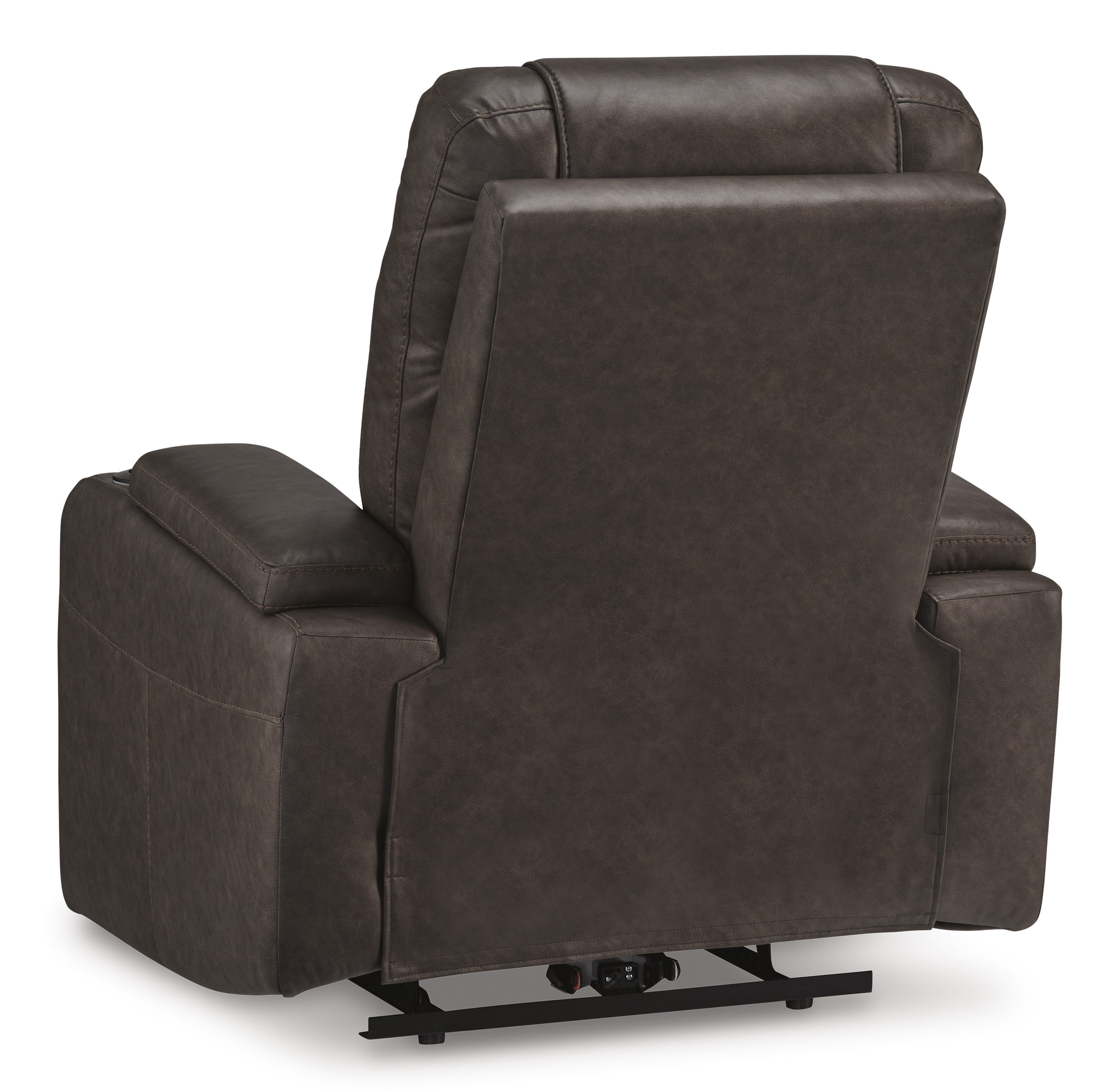 Schooner Rocks Faux Leather PWR Recliner/ADJ Headrest