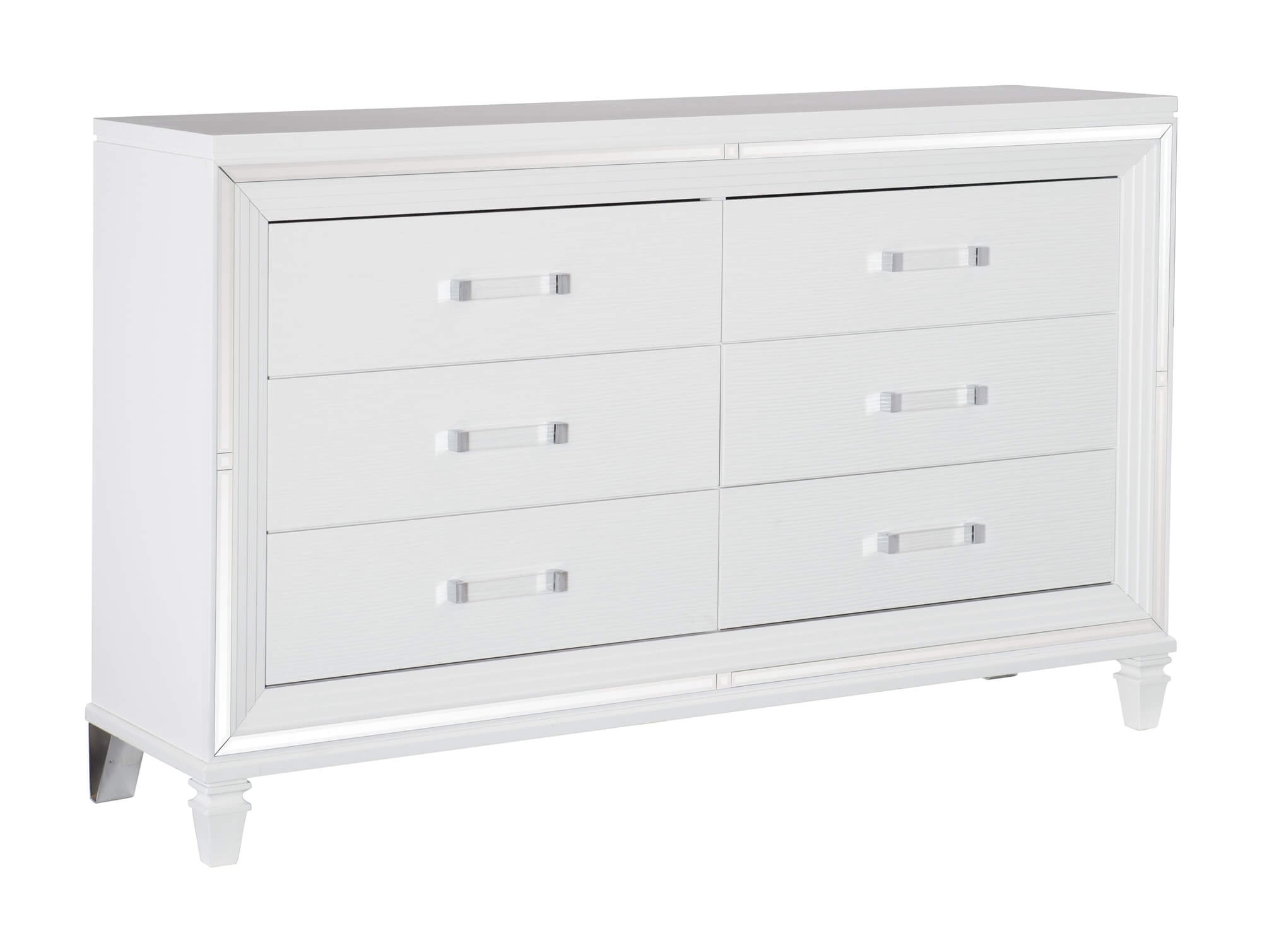 Tamsin Wood Dresser with Hidden Jewelry Drawers