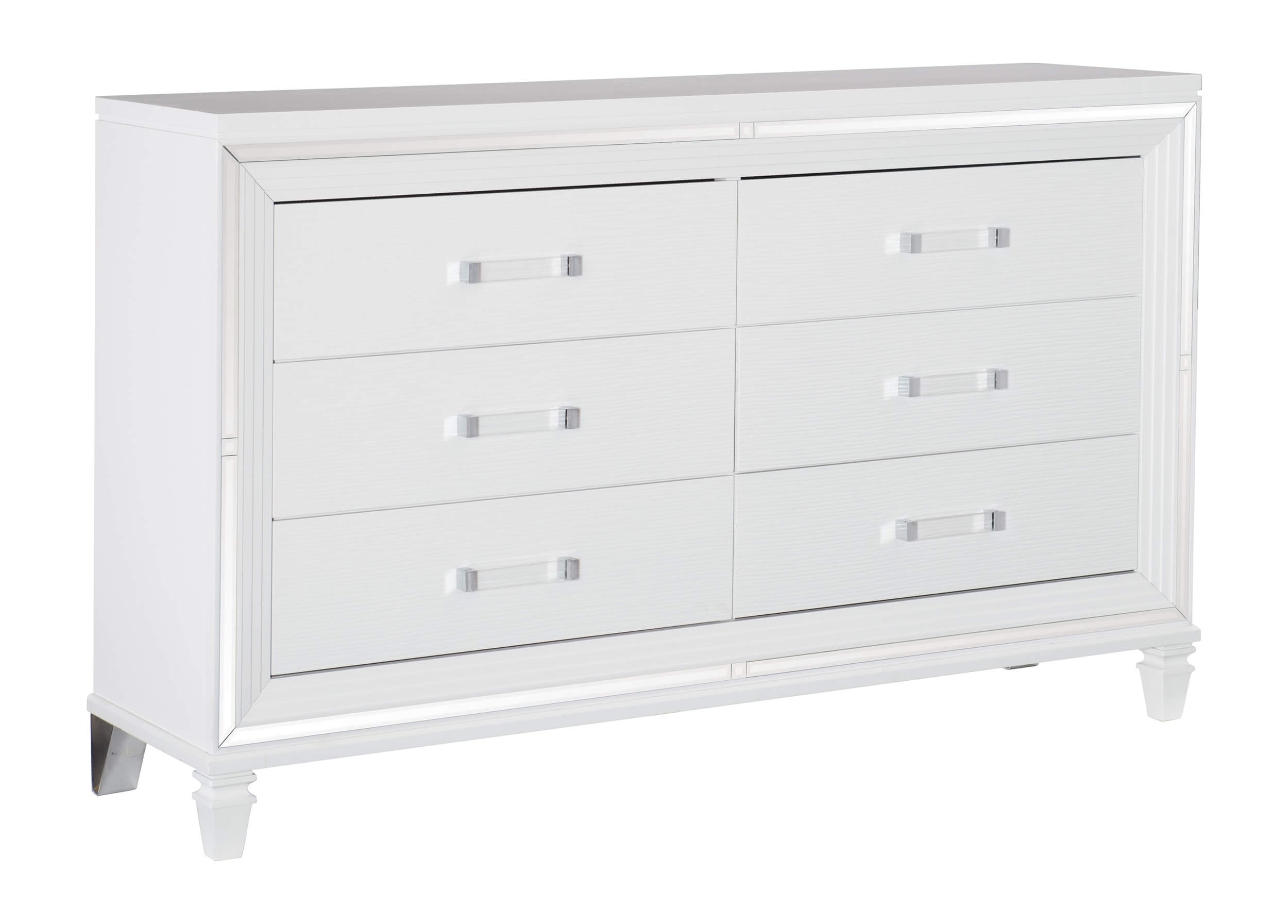  6 Drawers Modern Wide Dresser