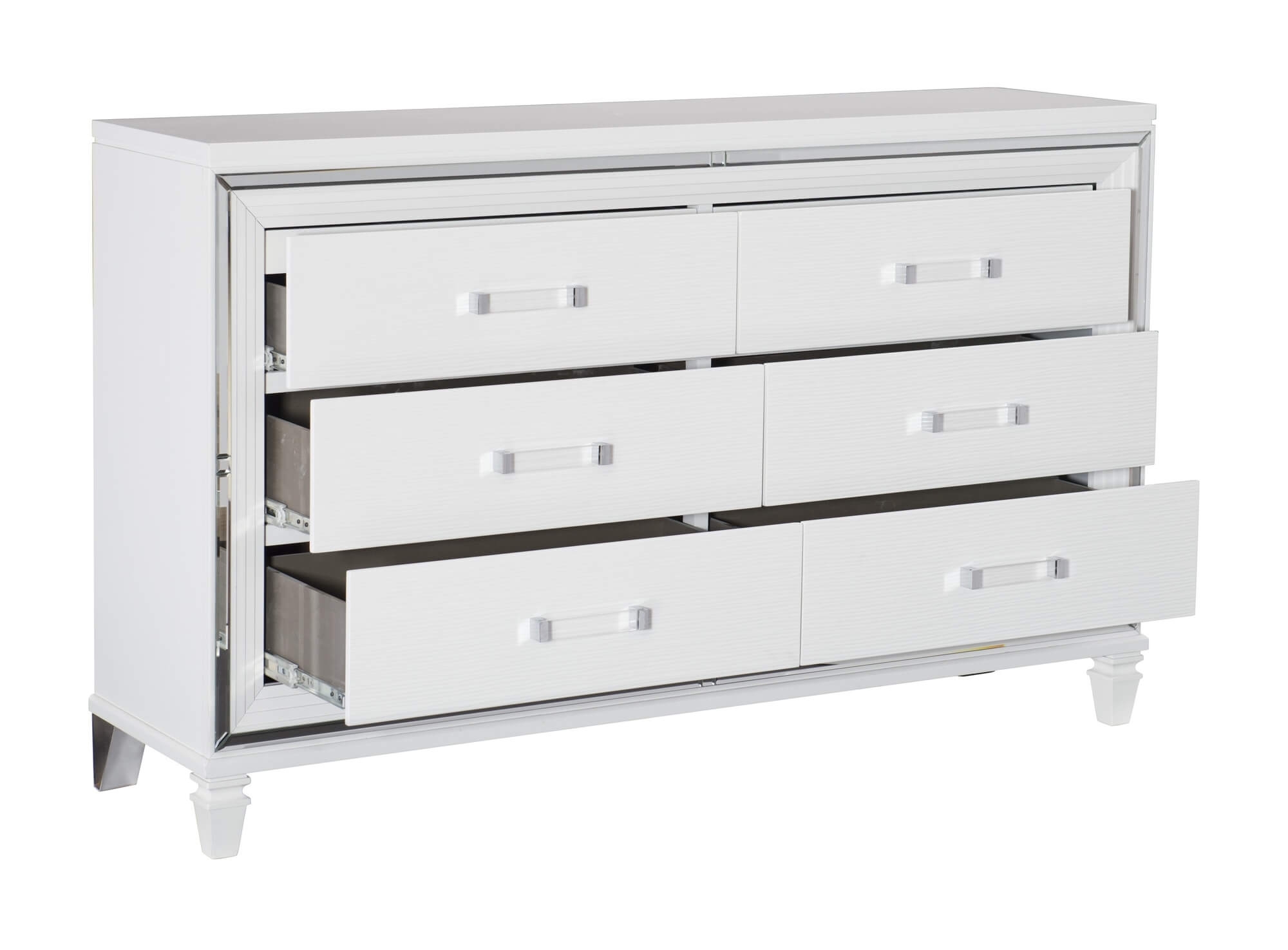 Tamsin Wood Dresser with Hidden Jewelry Drawers