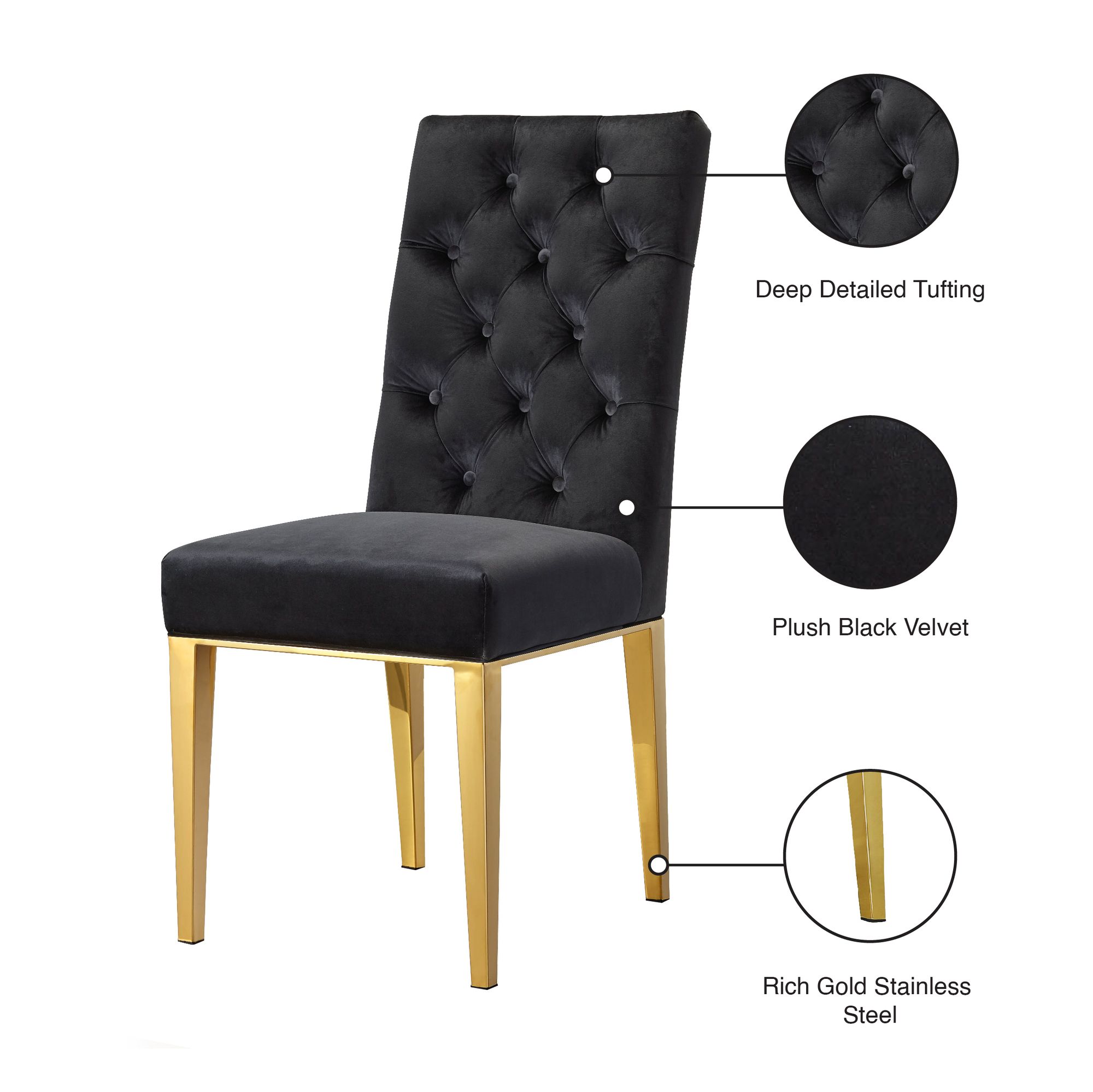 Capri Velvet Dining Chair