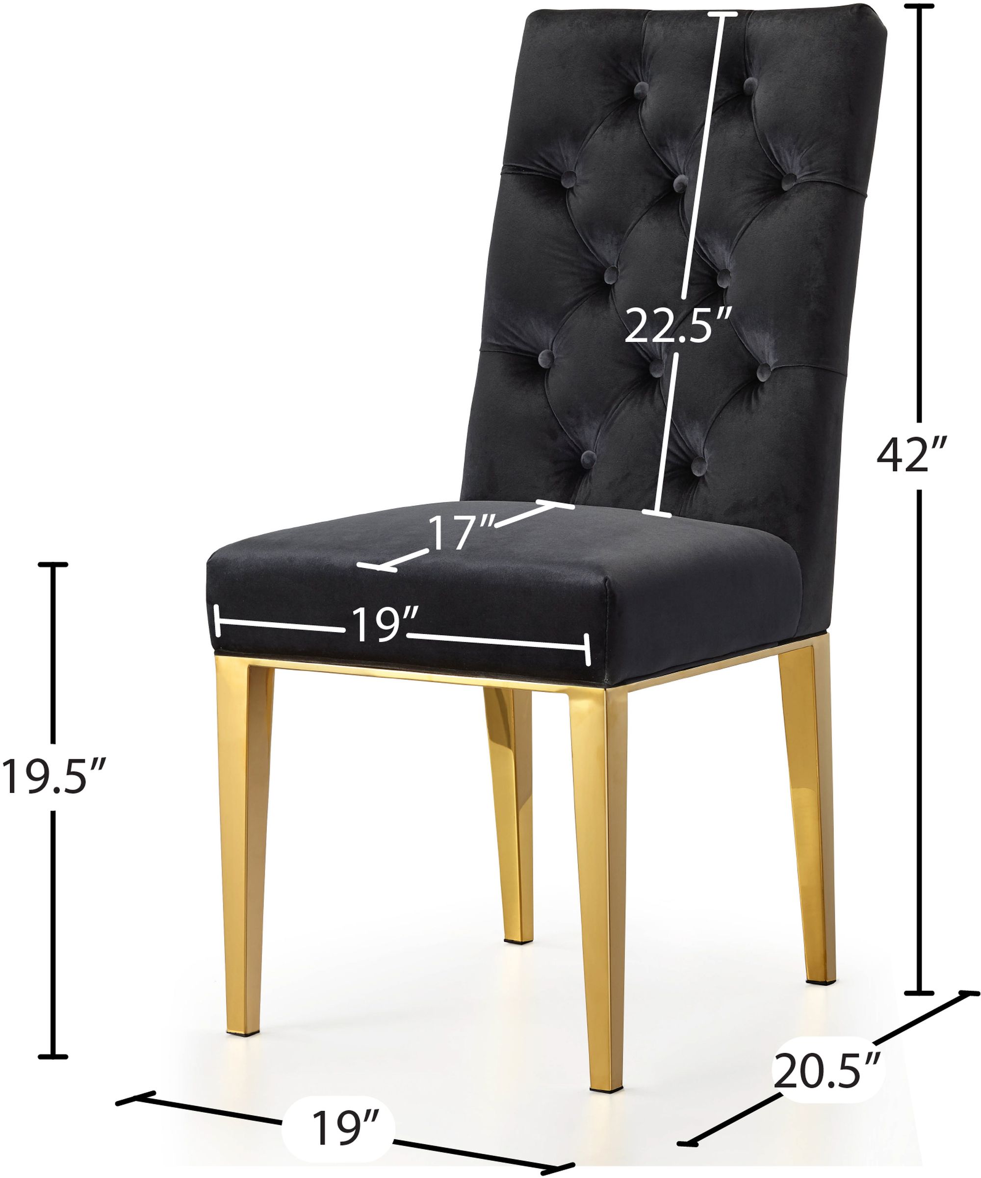 Capri Velvet Dining Chair
