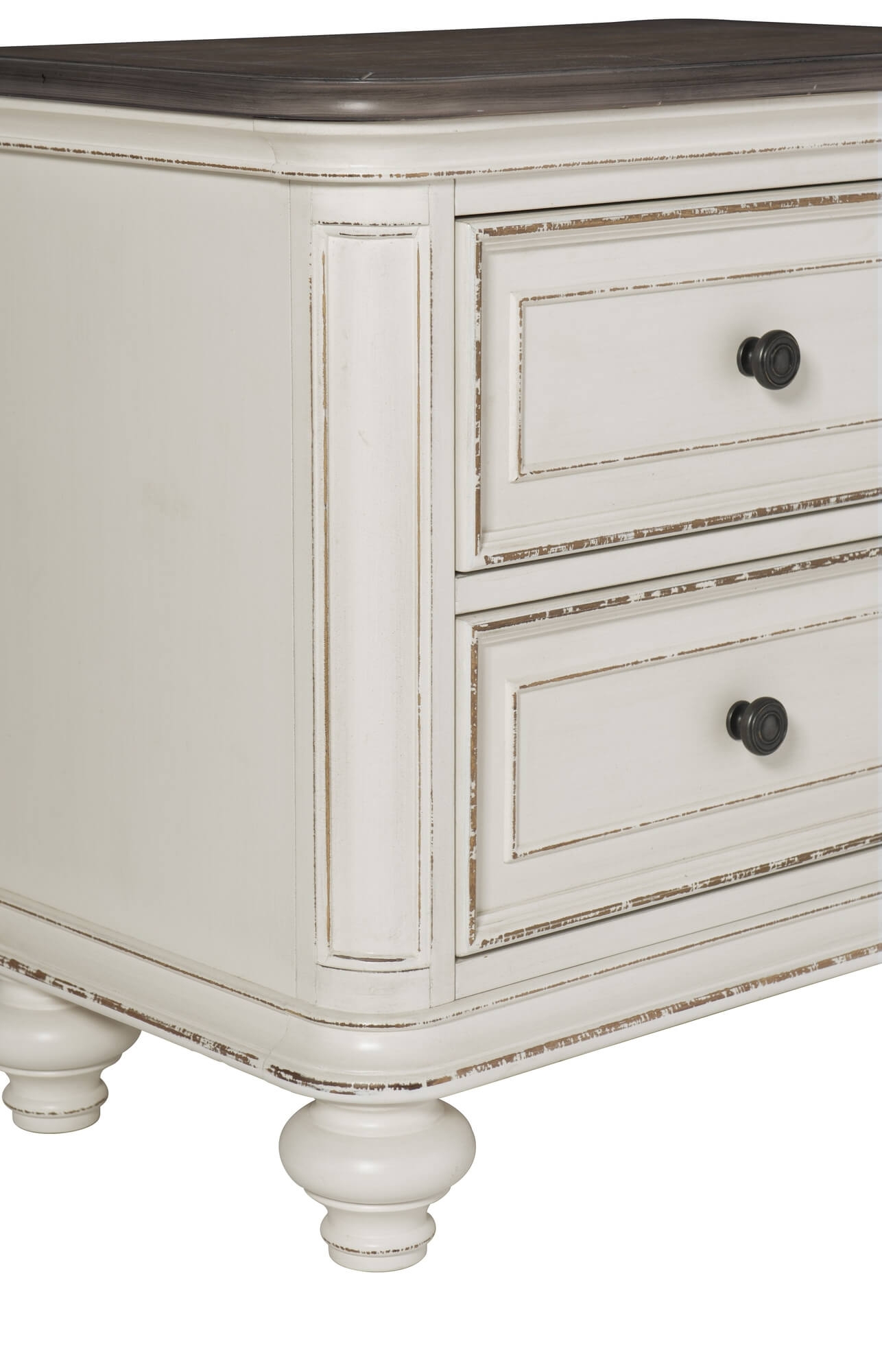 Baylesford 2-Drawer Wood/Wood Veneer Nightstand with USB Port