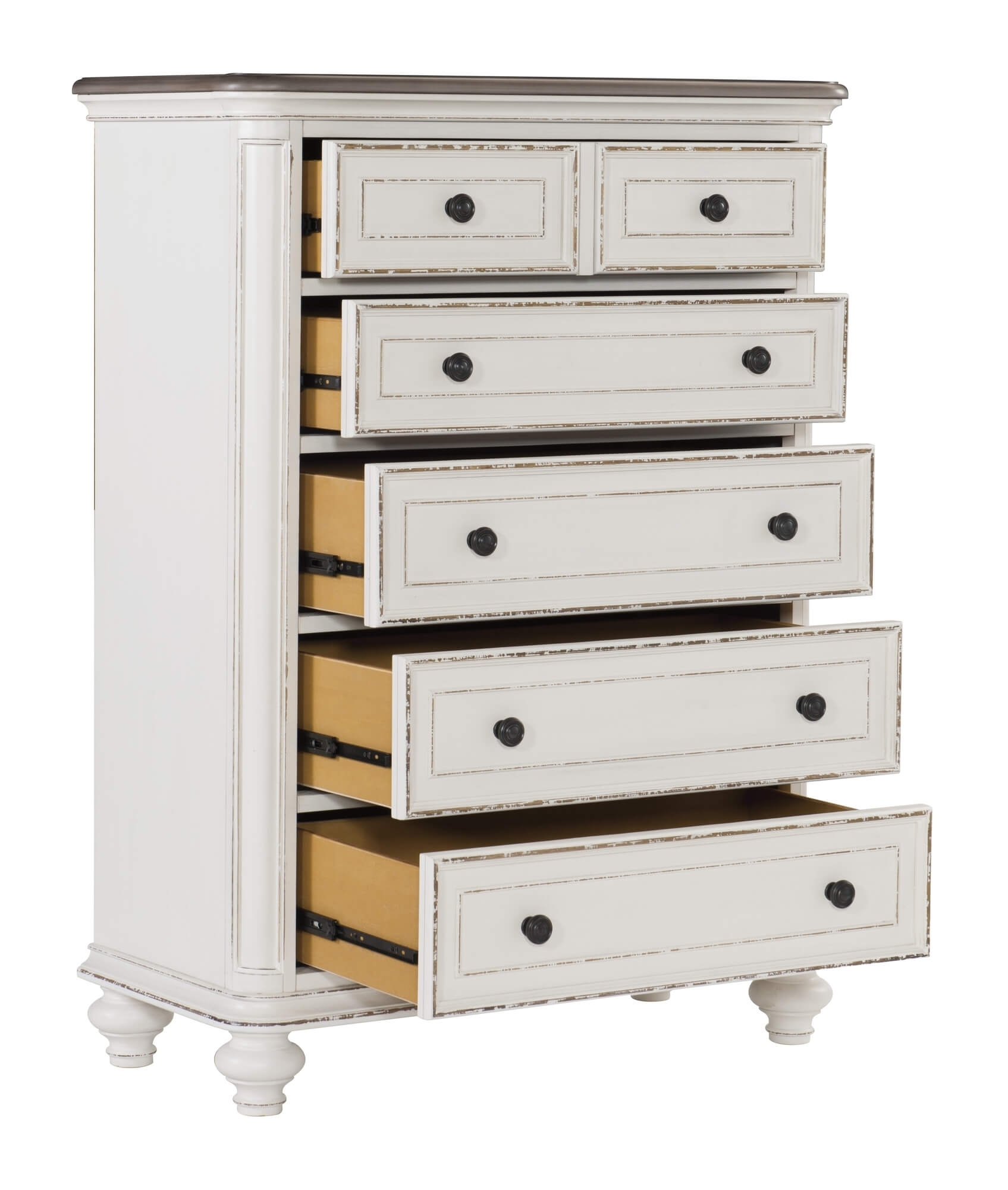 Baylesford 5 Drawer Wood/Wood Veneer Chest