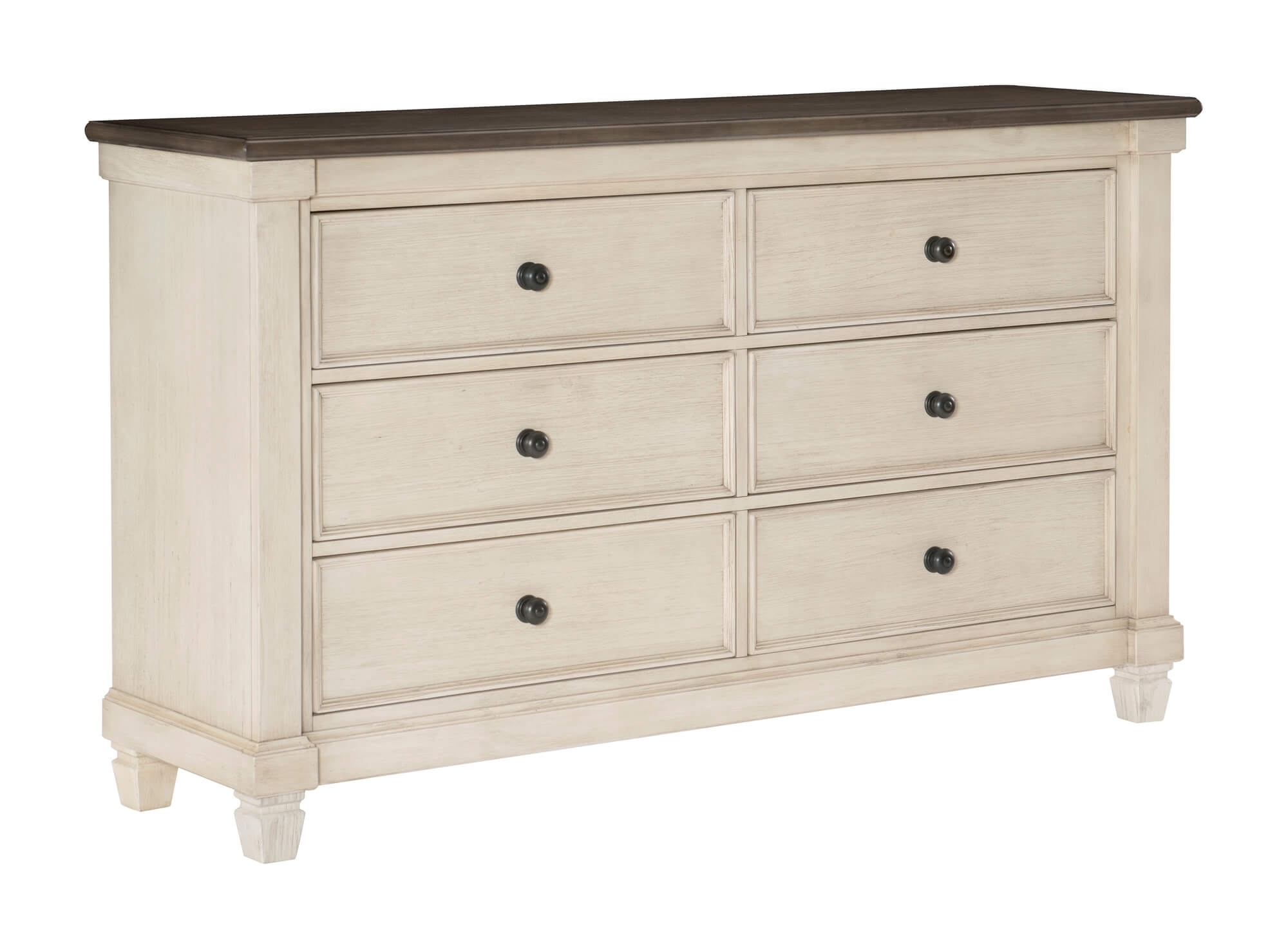  6 Drawers Modern Wide Dresser