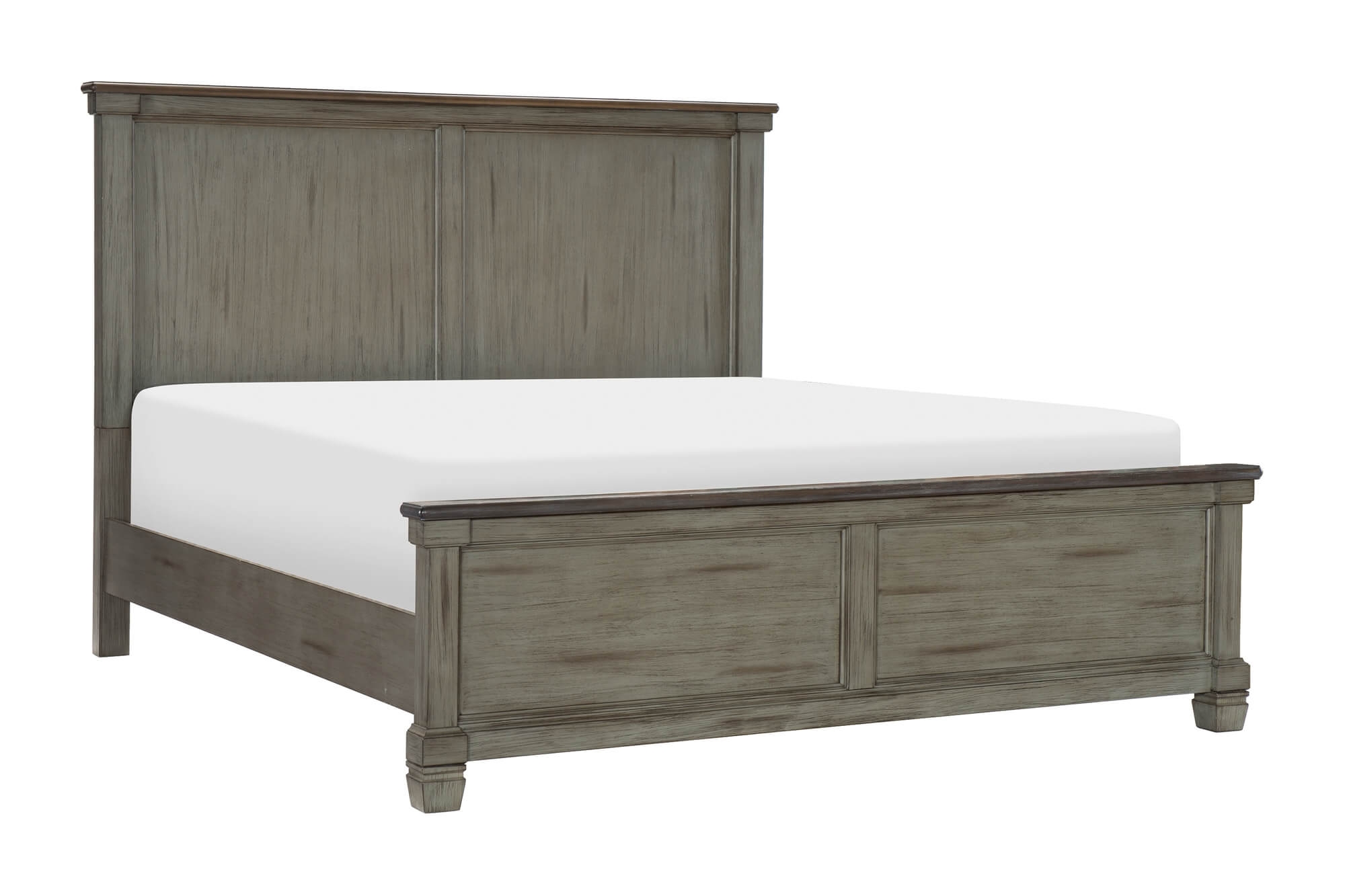 Weaver Wood/Wood Veneer Bedroom Set