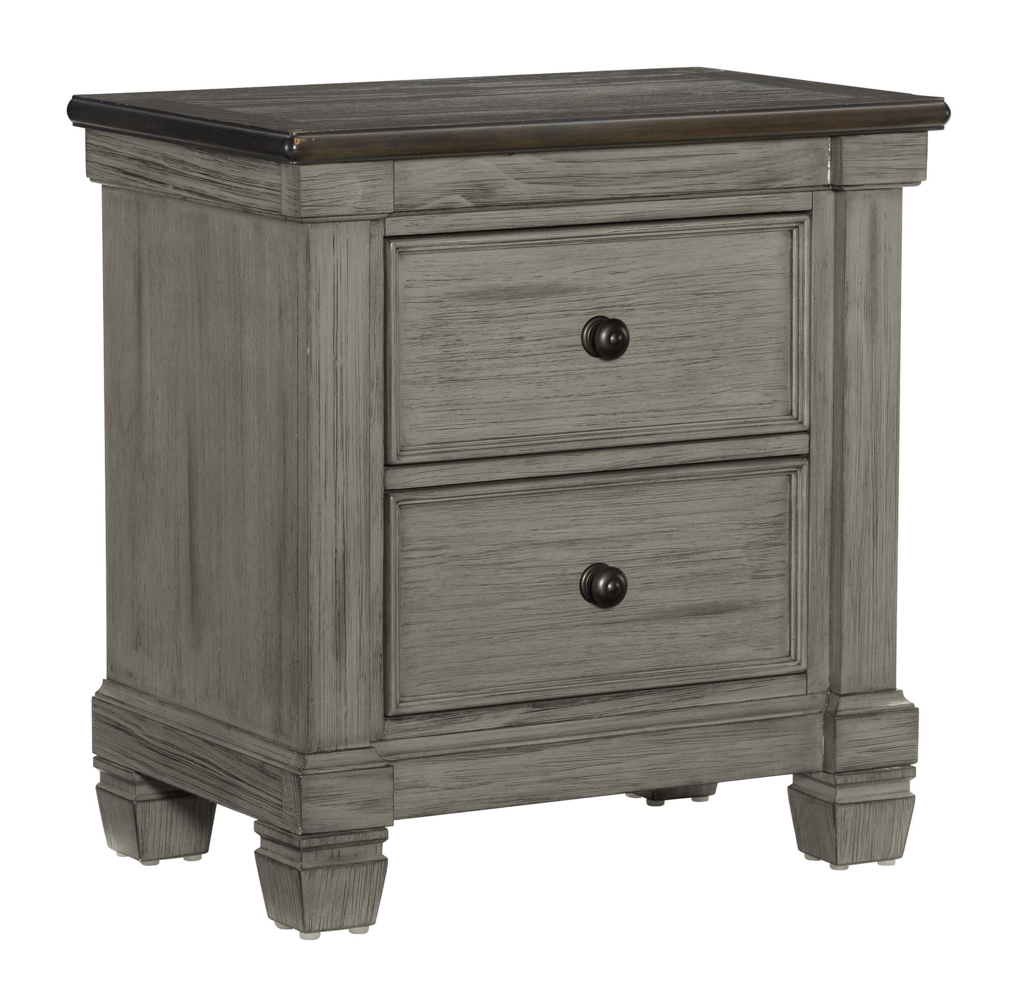 Weaver Wood/Wood Veneer Bedroom Set