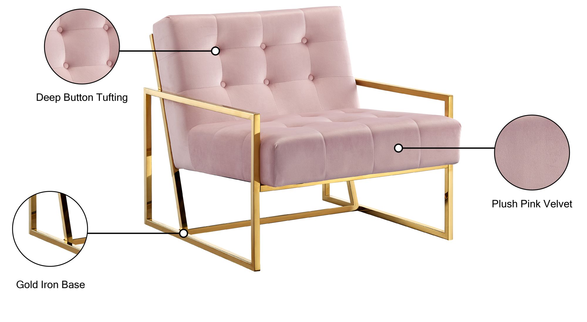 Pierre Velvet Accent Chair