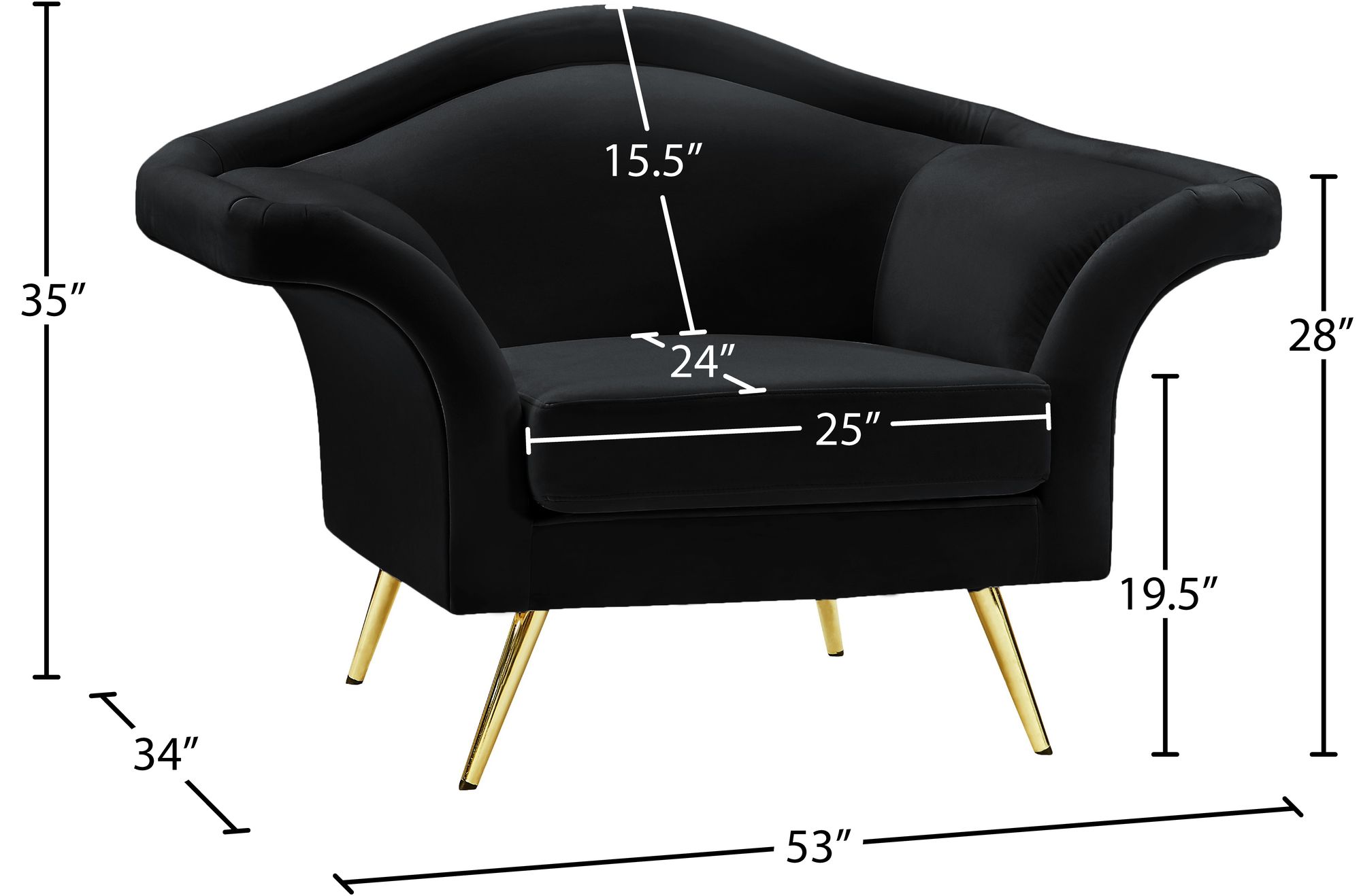Lips Velvet Chair