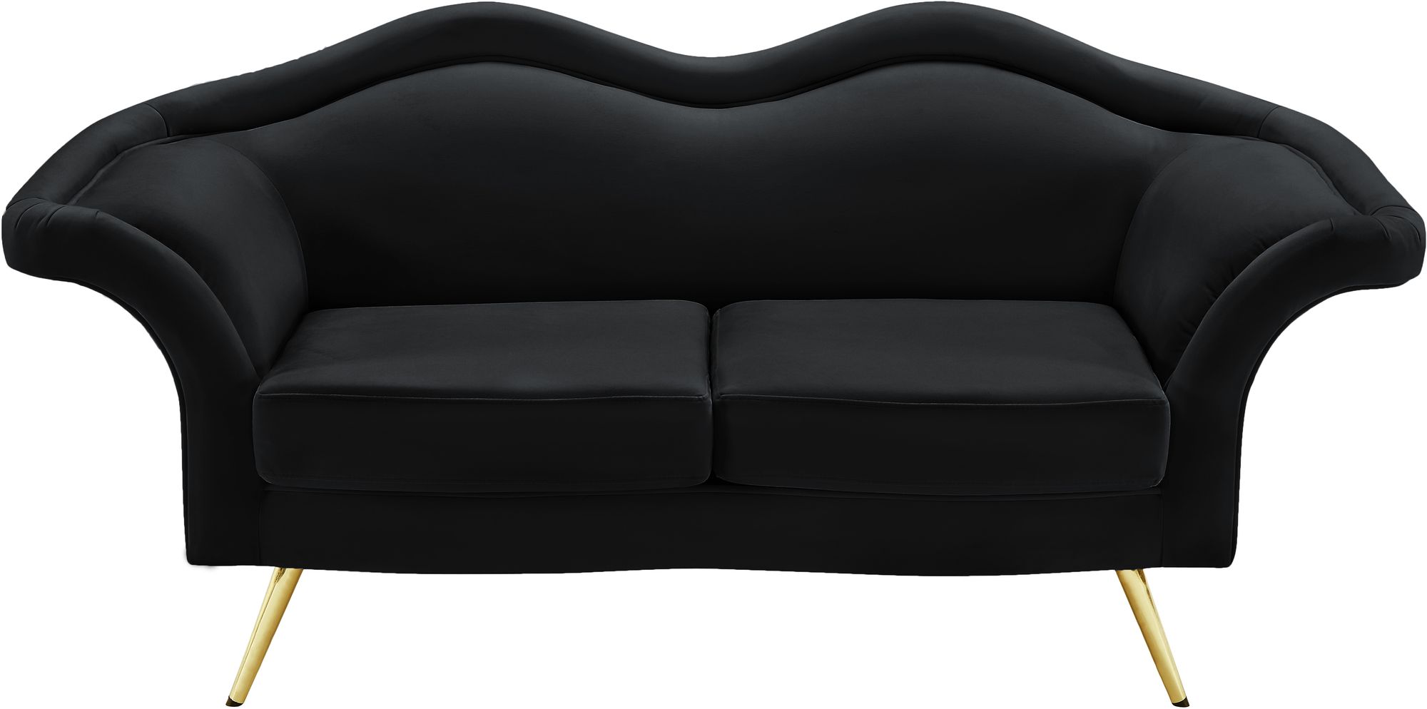 Lips Velvet Loveseat