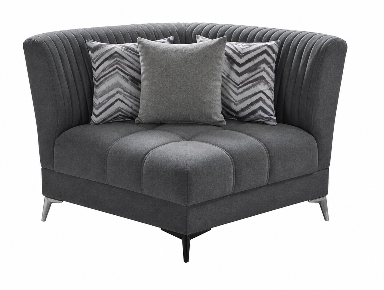 Levi Ribbed Sectional Sofa with Storage – Luxe Contemporary L-Shaped Couch, Composition 3