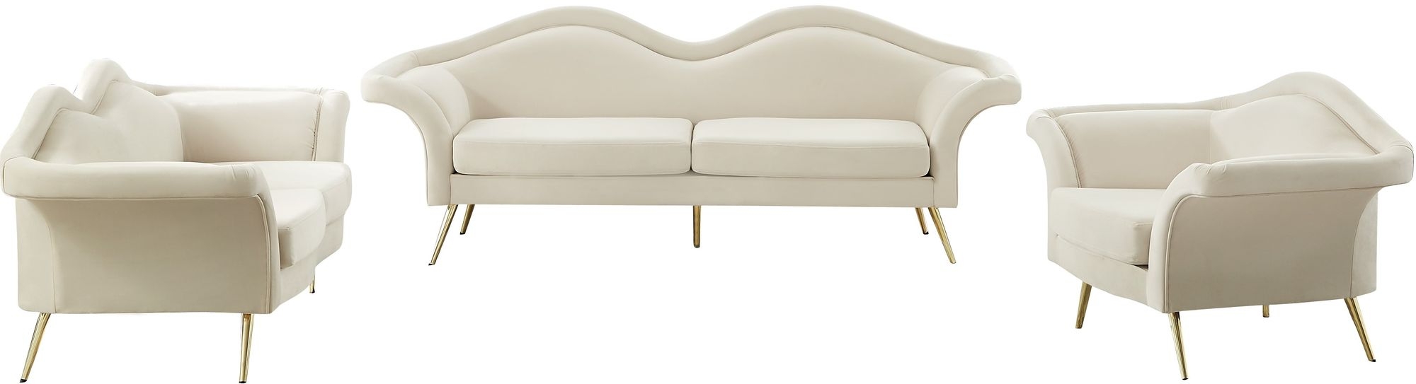 Lips Velvet Loveseat