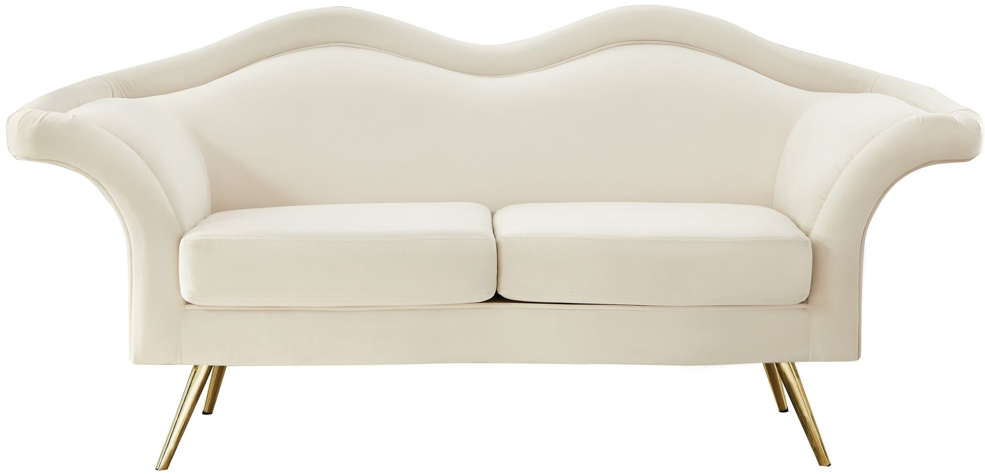 Lips Velvet Loveseat