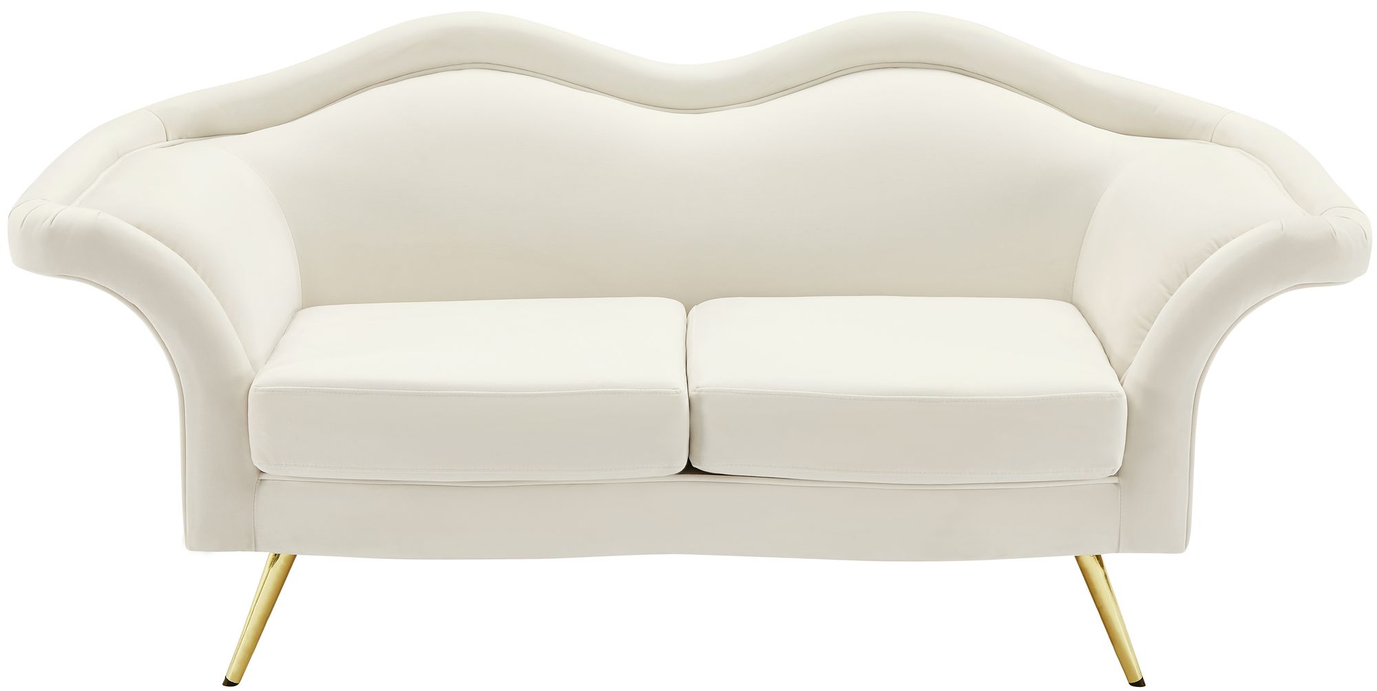 Lips Velvet Loveseat