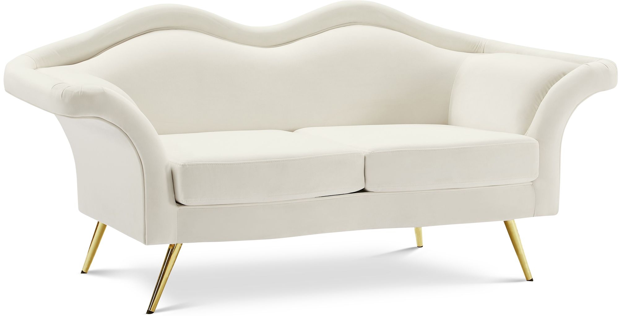 Lips Velvet Loveseat