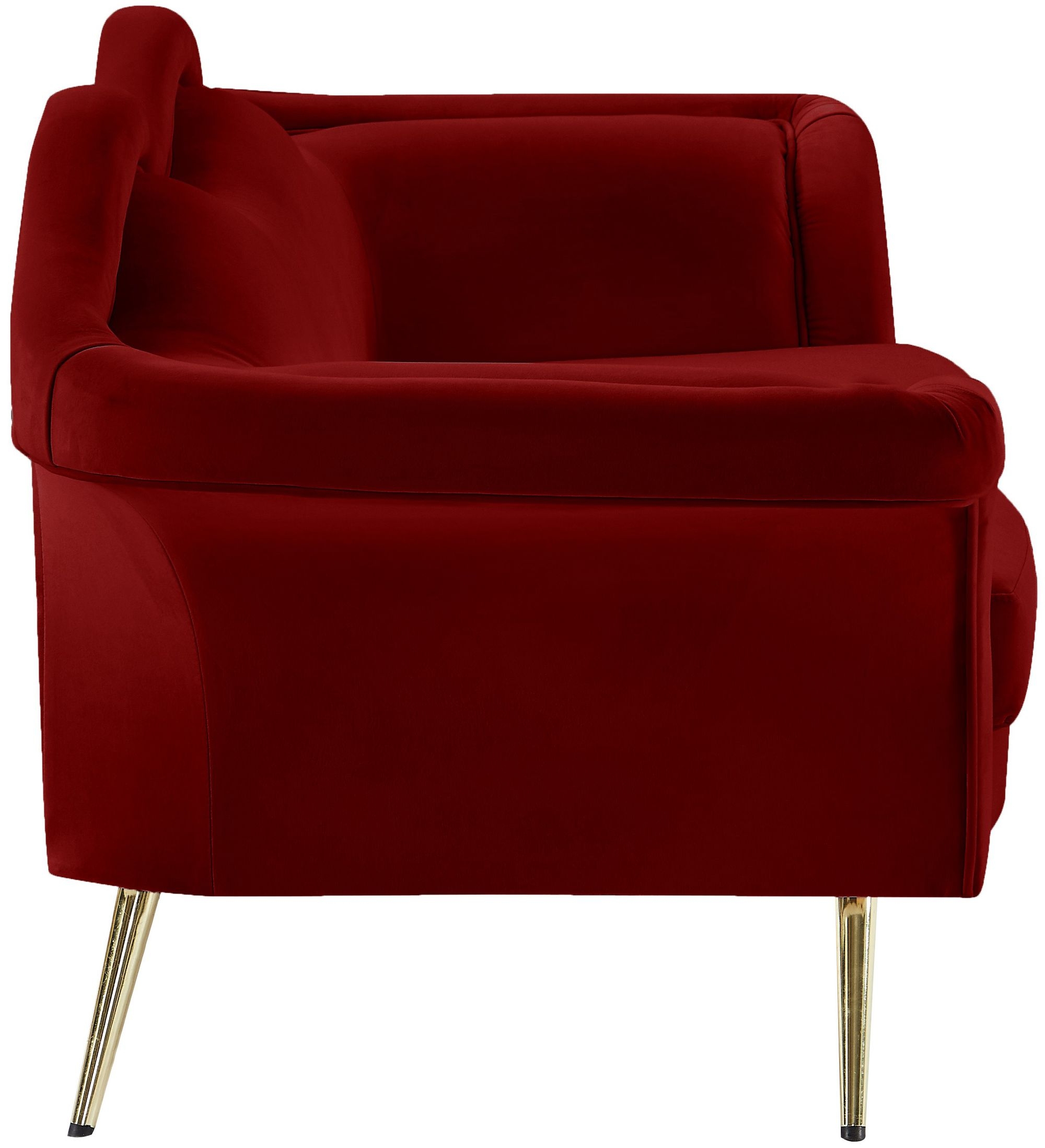 Lips Velvet Loveseat