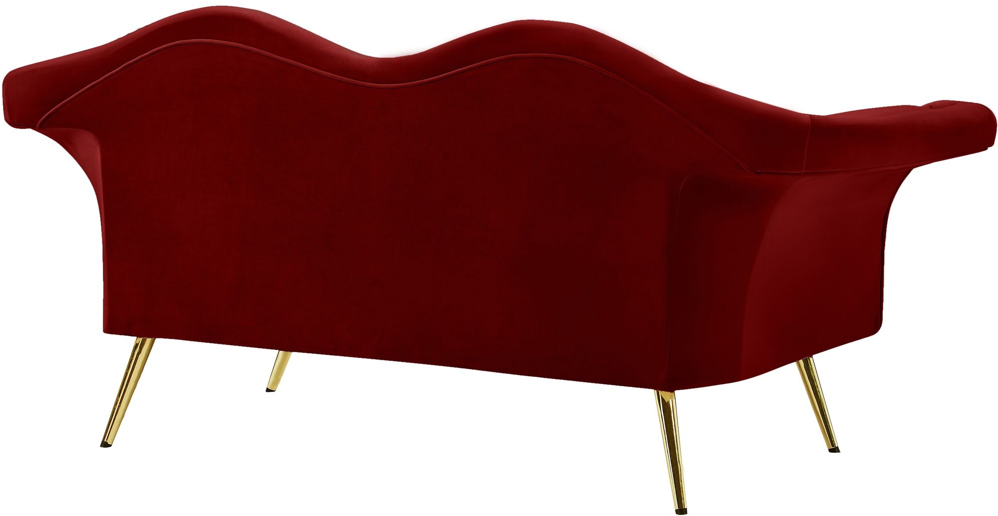 Lips Velvet Loveseat