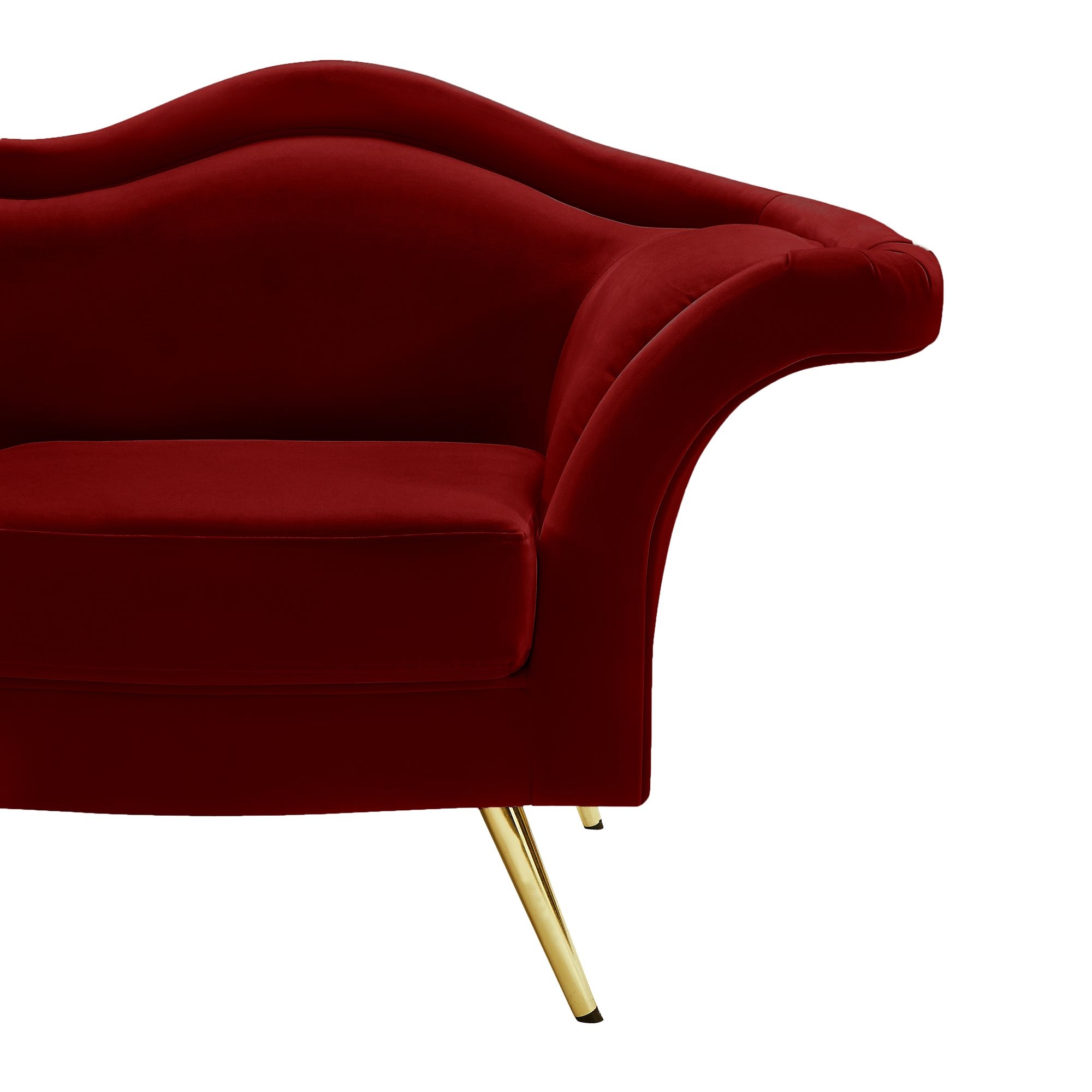 Lips Velvet Loveseat