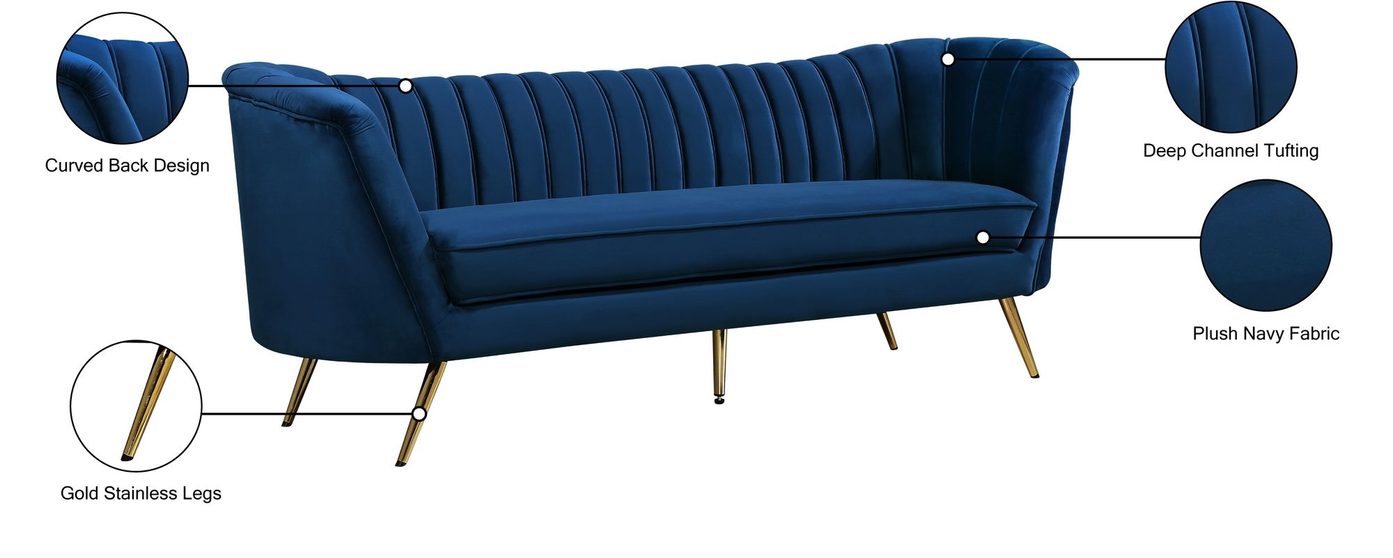 Margo Velvet Sofa