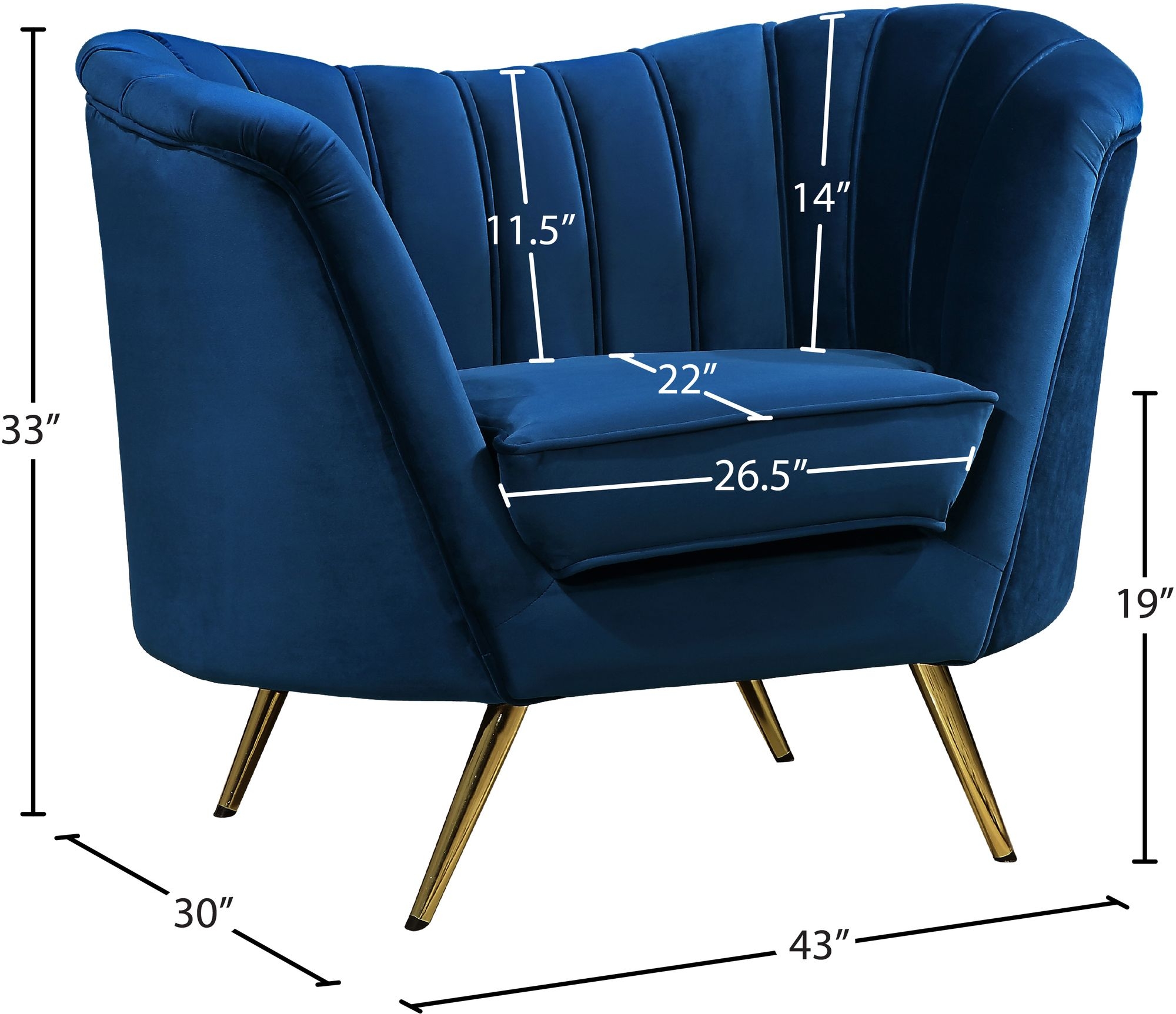 Margo Velvet Chair