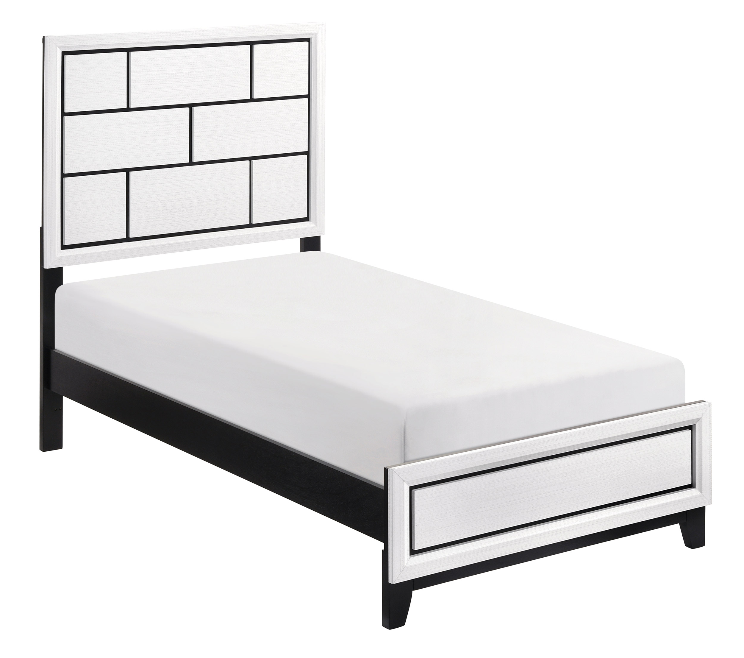 Davi Faux Wood Veneer/Wood Panel Bedrom Set