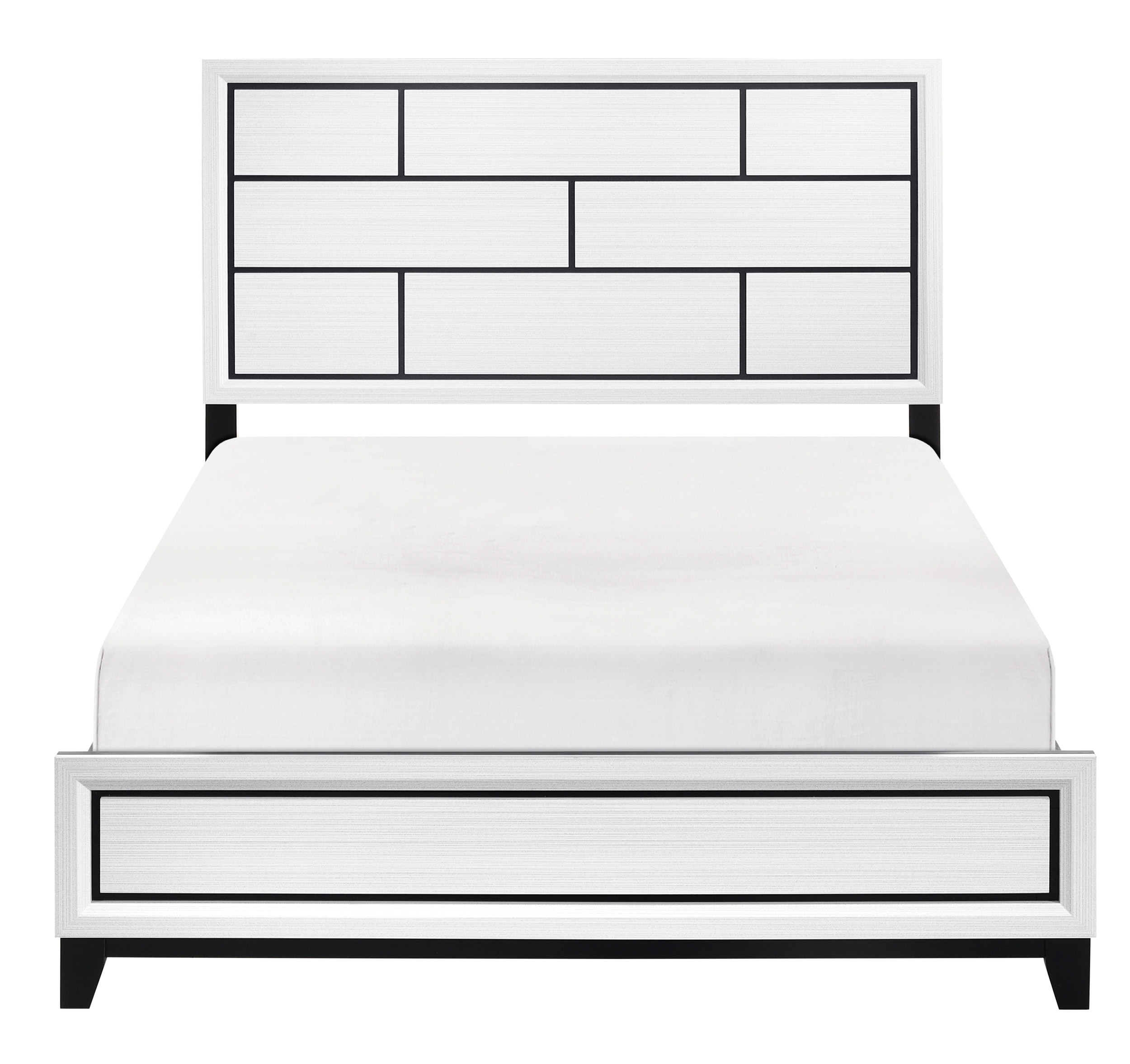 Davi Faux Wood Veneer/Wood California King Panel Bed