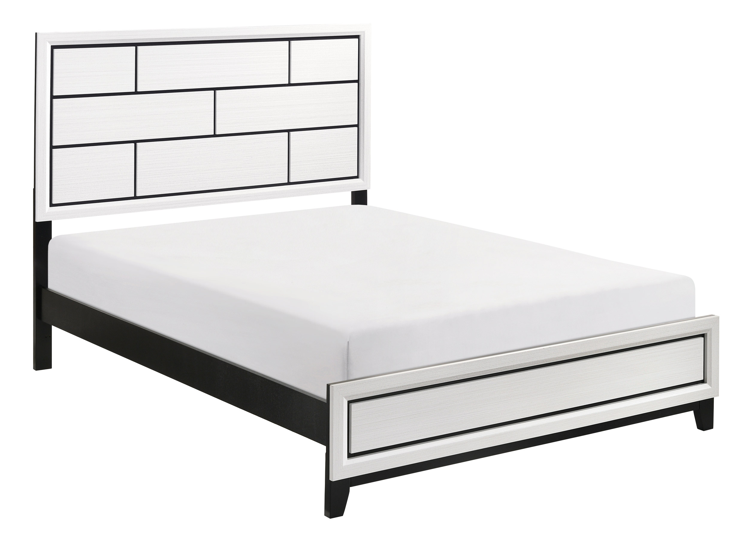 Davi Faux Wood Veneer/Wood Panel Bedrom Set