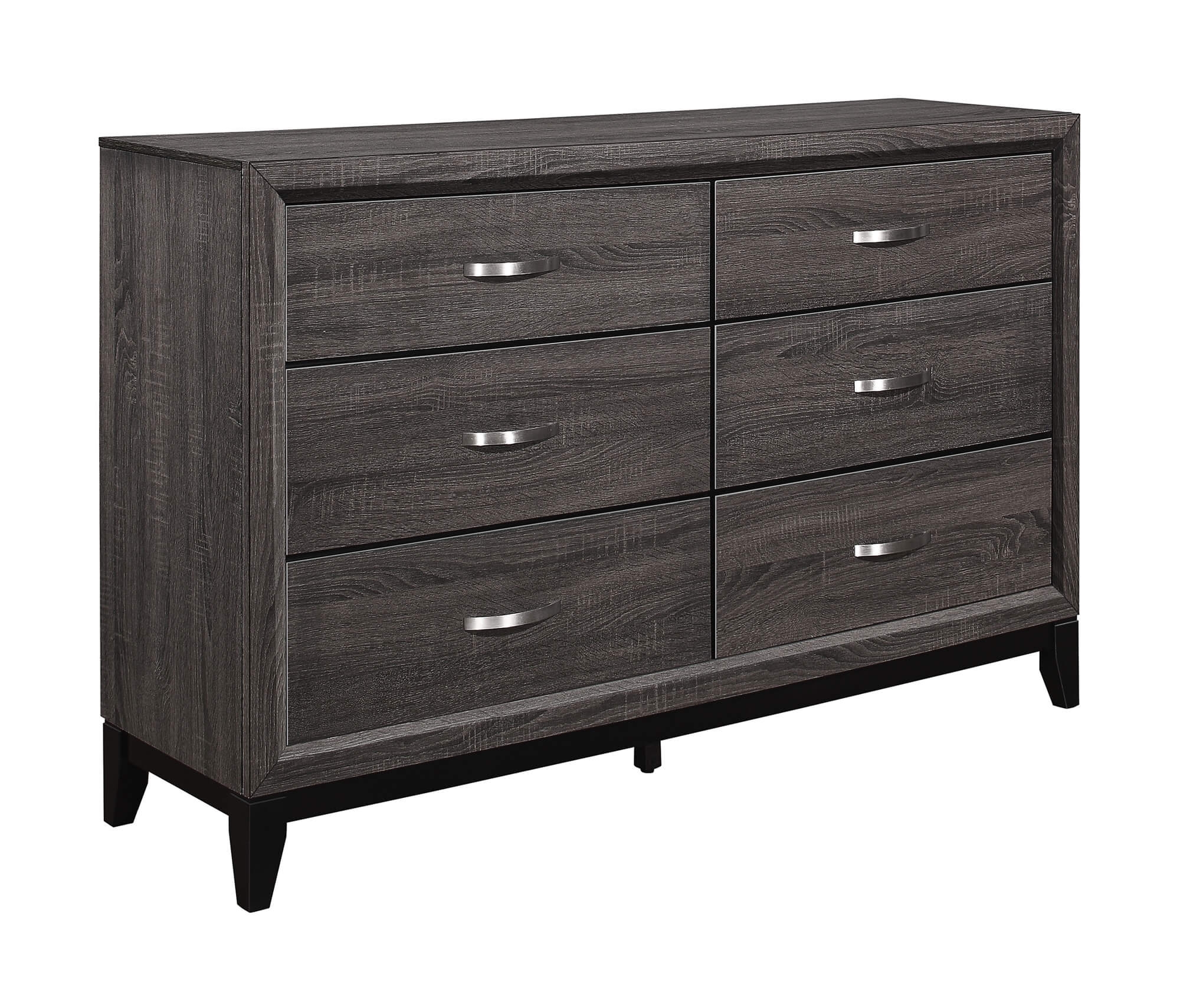 Davi Wood/Wood Veneer 6 Drawer Dresser