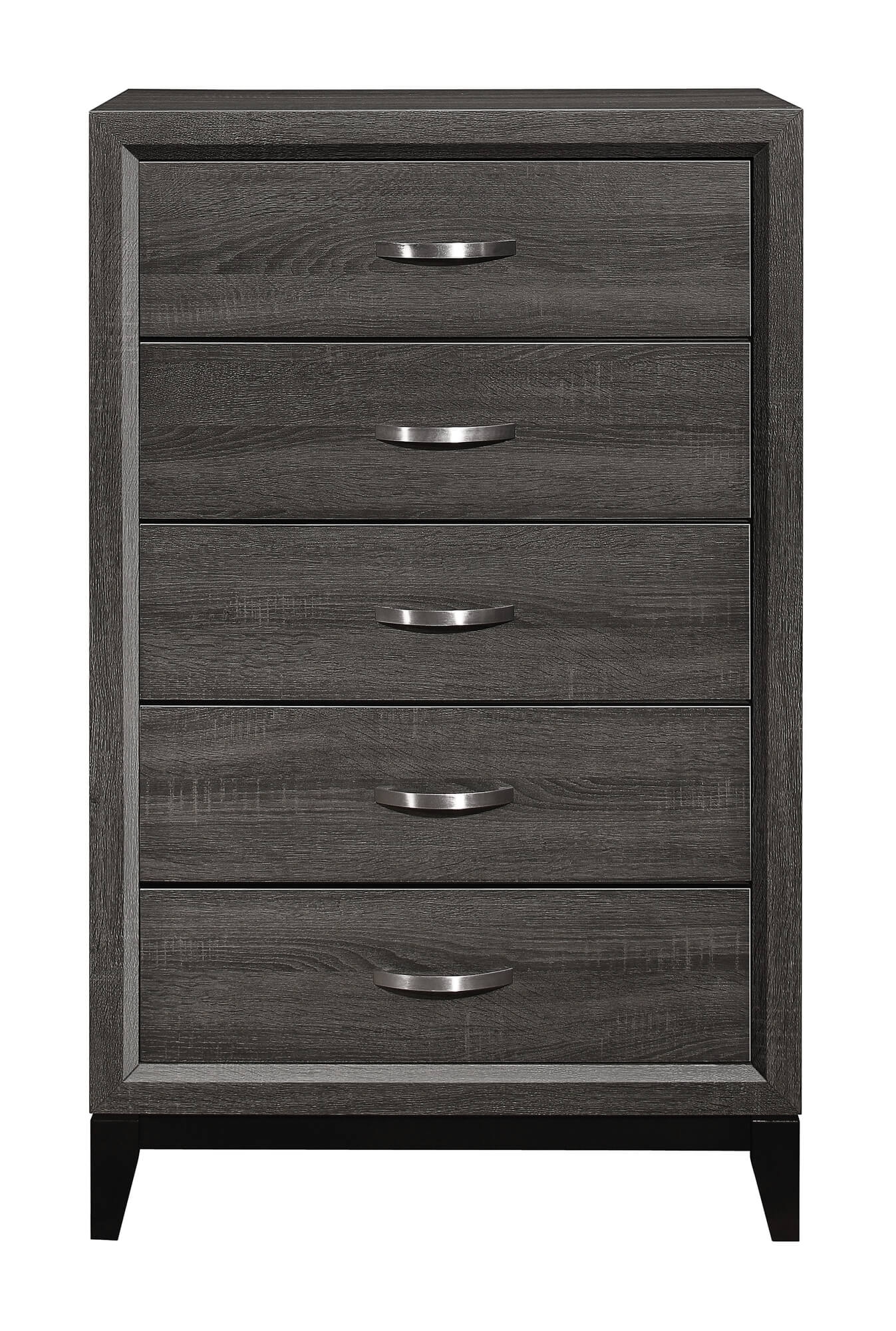 Davi Wood/Wood Veneer Bedroom Set
