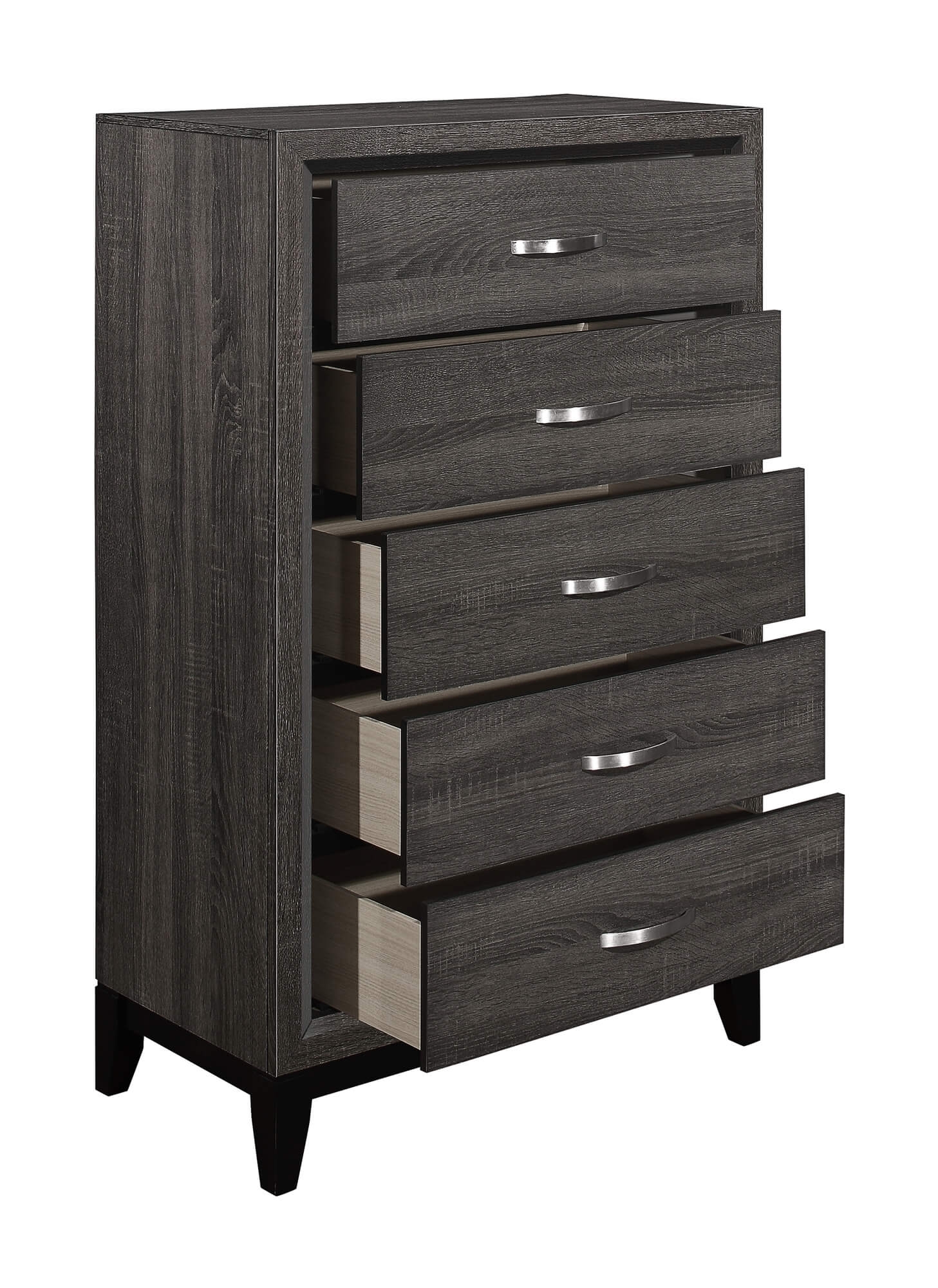 Davi Wood/Wood Veneer 5 Drawer Chest