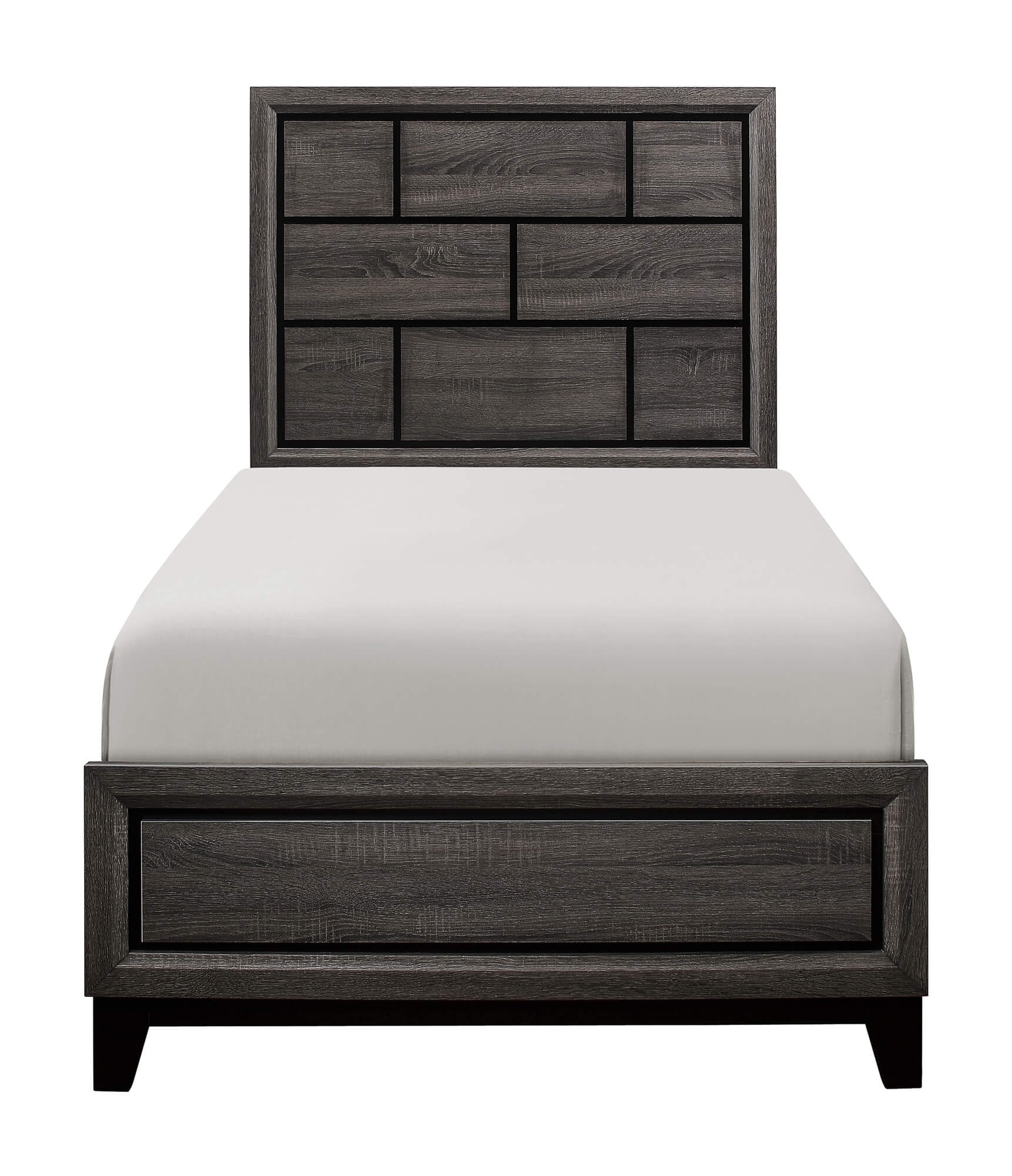 Davi Faux Wood Veneer/Wood Panel Bedrom Set
