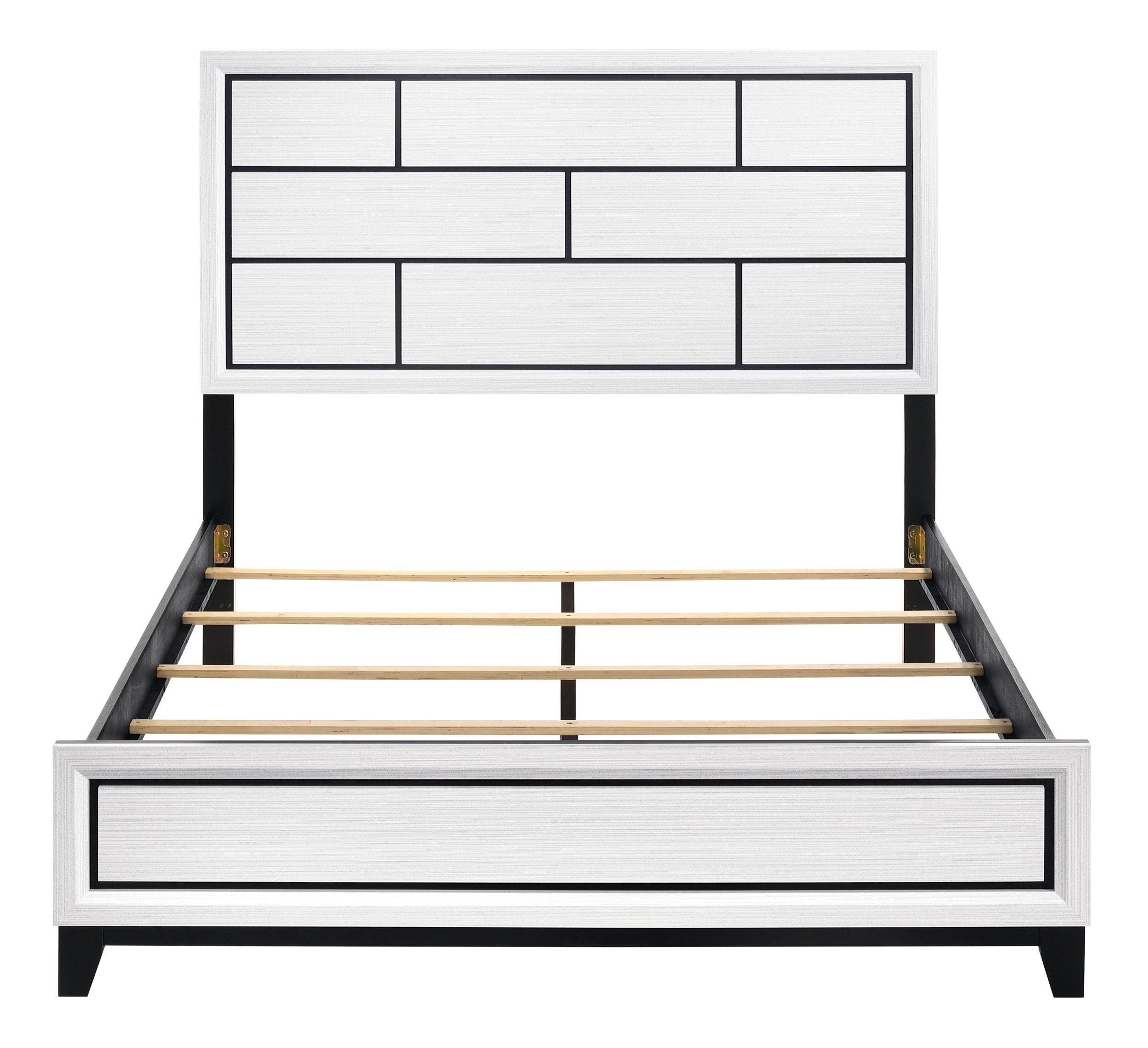 Davi Faux Wood Veneer/Wood California King Panel Bed