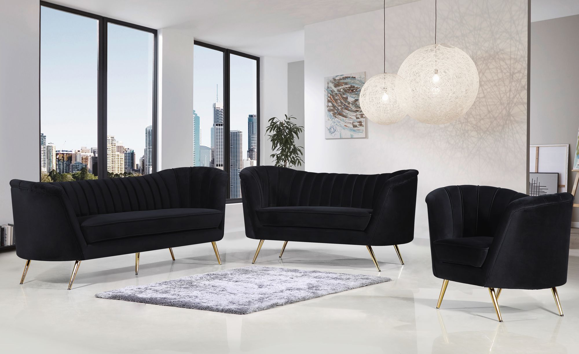 Margo Velvet Sofa