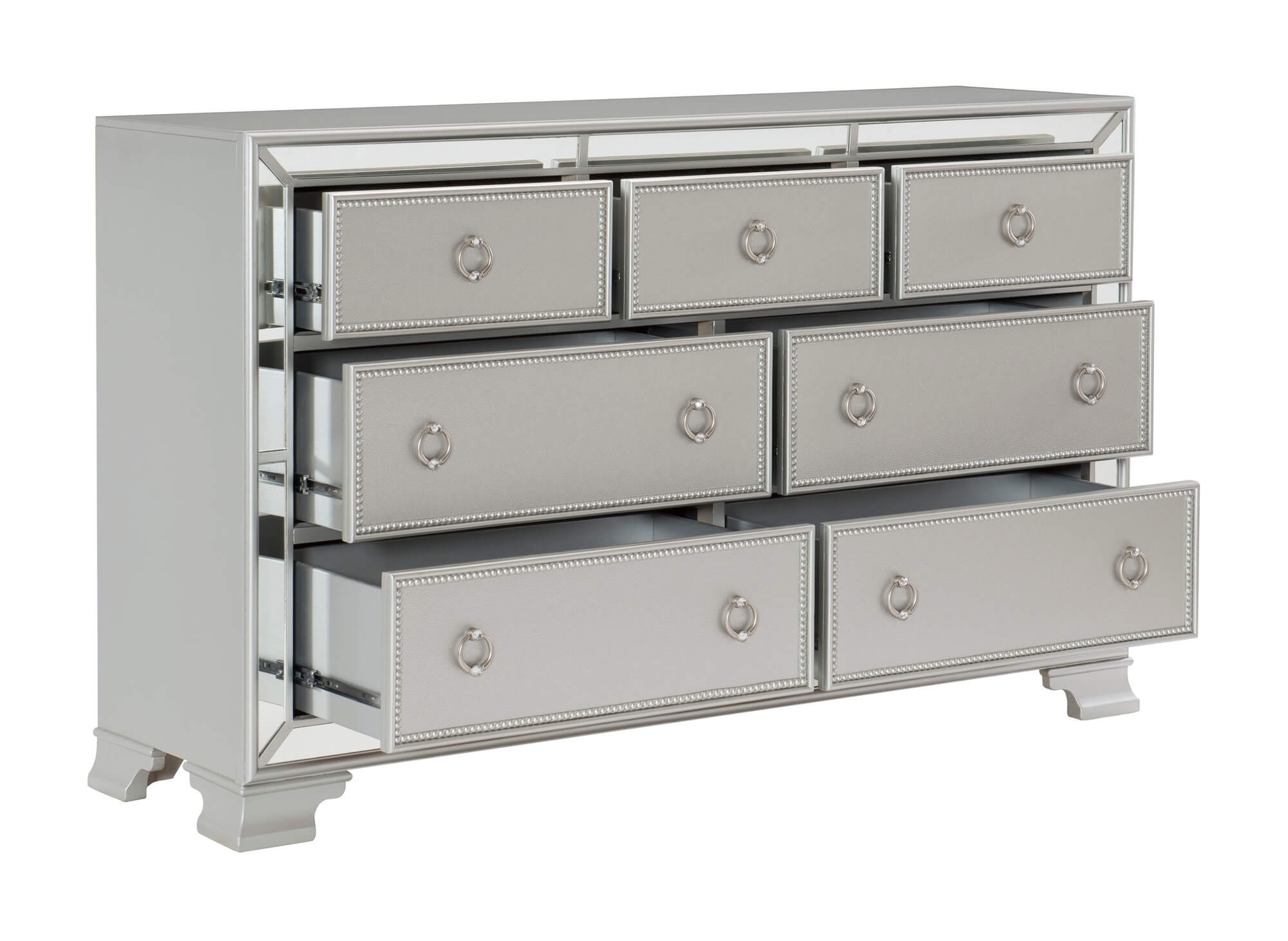 Benjara 61 Inch Modern Wide Dresser