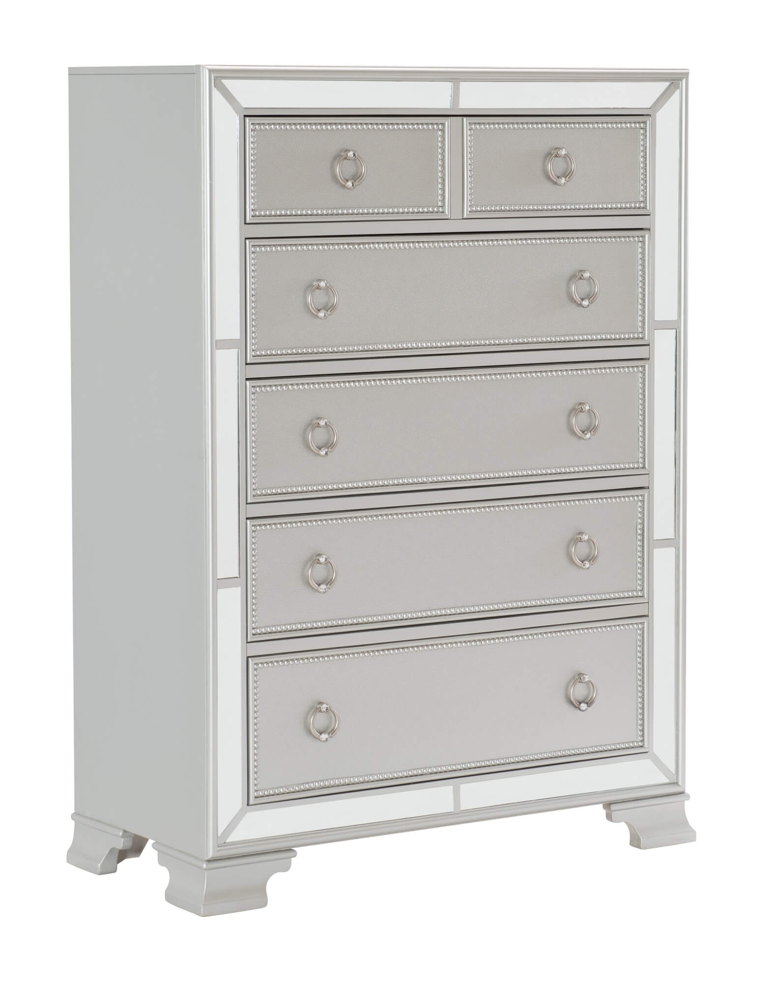 Avondale Wood/Wood Veneer/Mirrored Chest