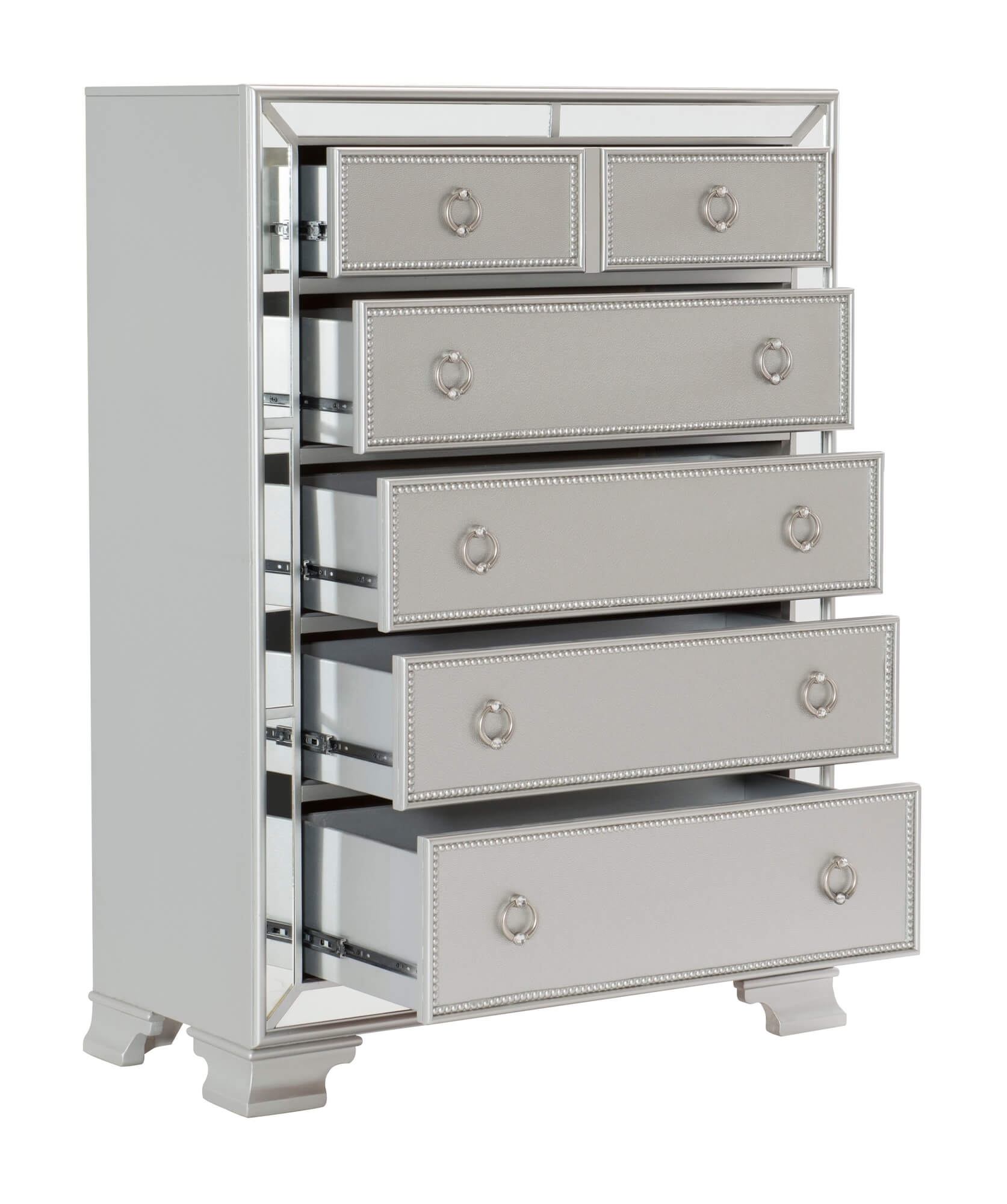 Avondale Wood/Wood Veneer/Mirrored Chest
