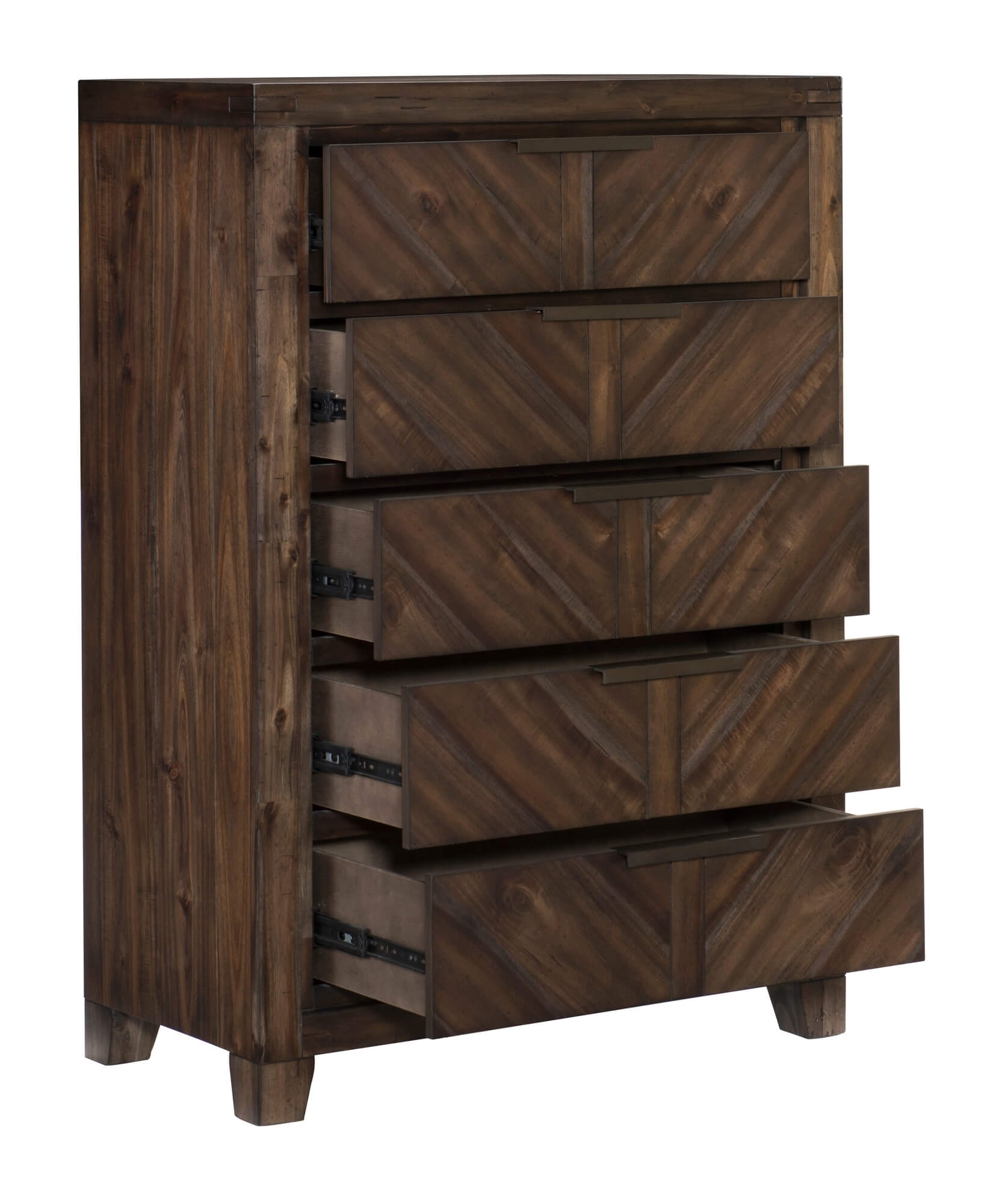 Parnell Wood/Wood Veneer Bedroom Set