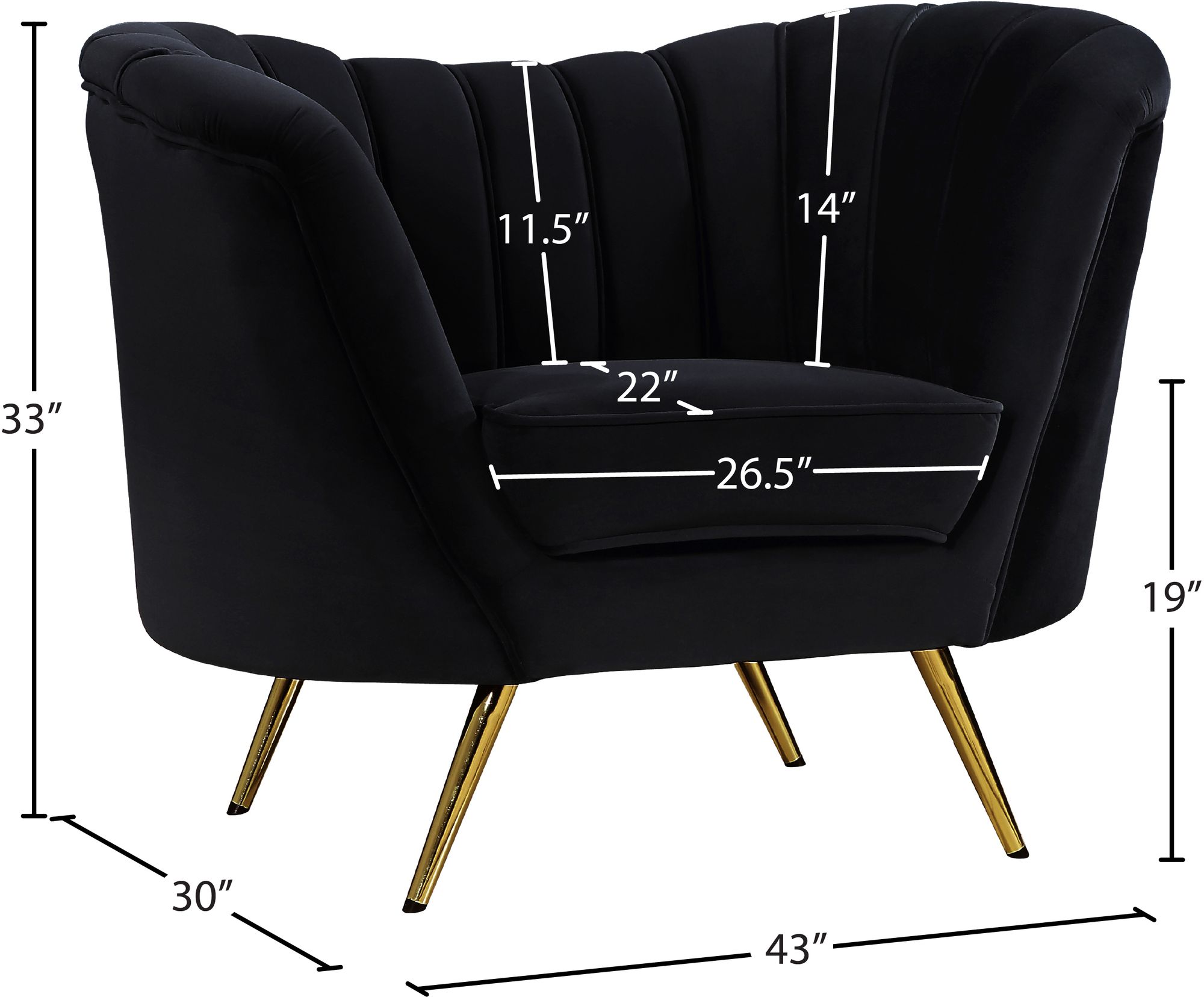 Margo Velvet Chair