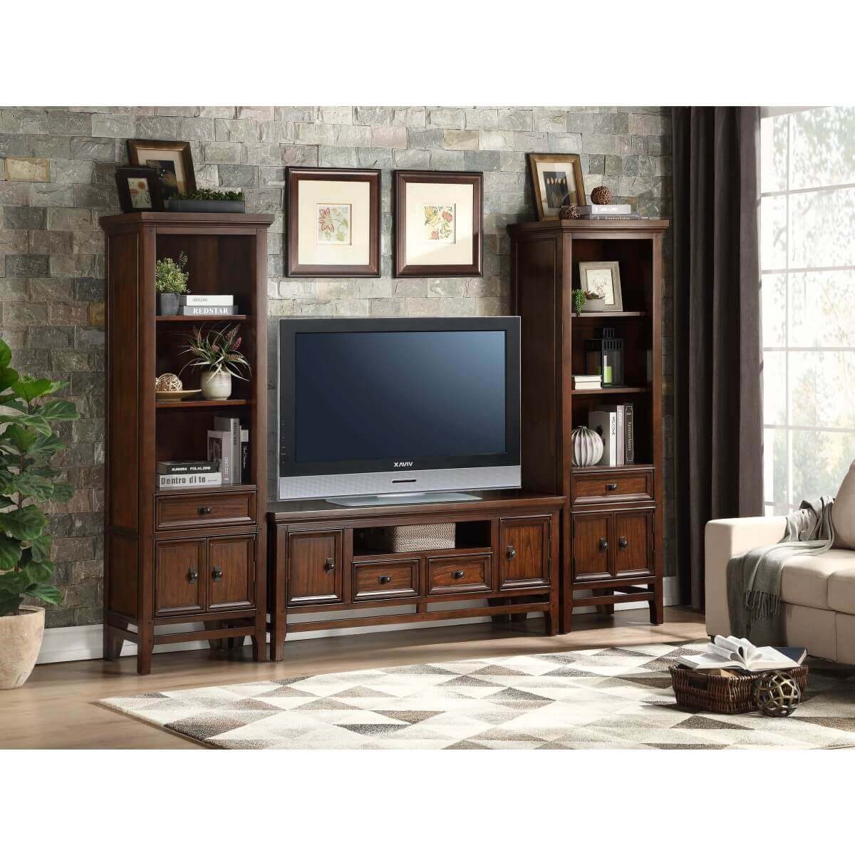 Frazier Park Wood Entertainment Set by Homelegance