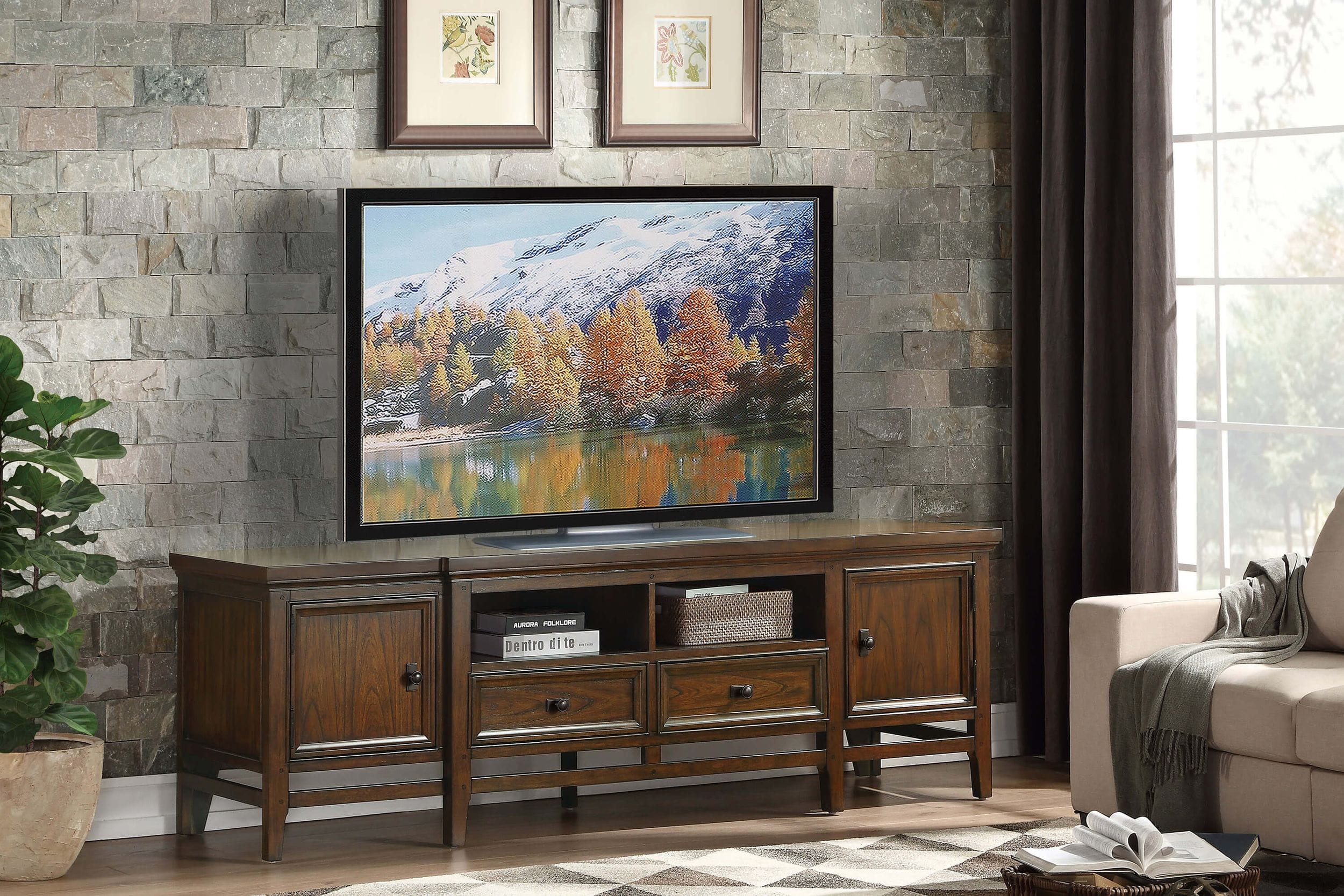 Frazier Park Wood TV Stand