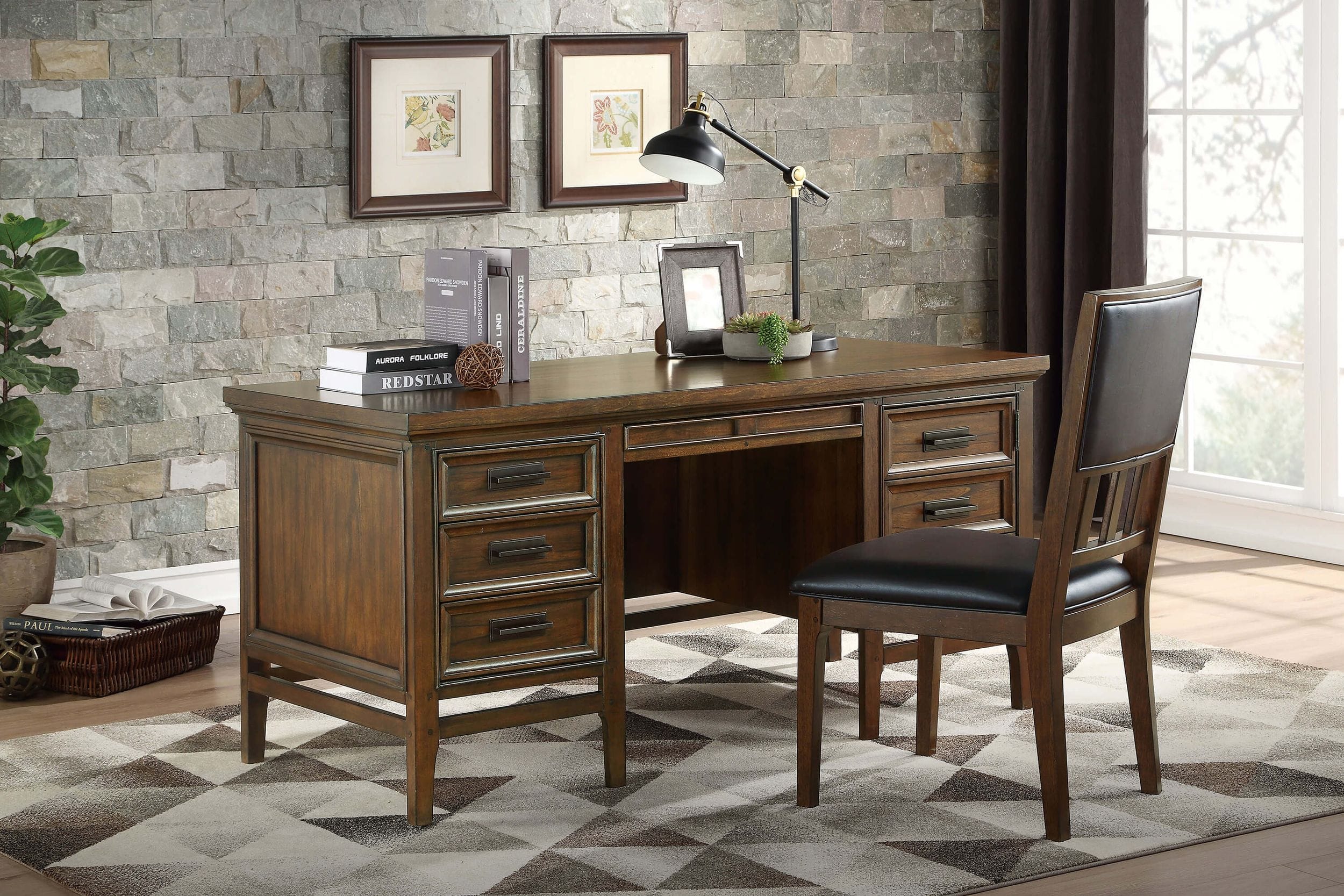 Frazier Park Wood Executive Desk