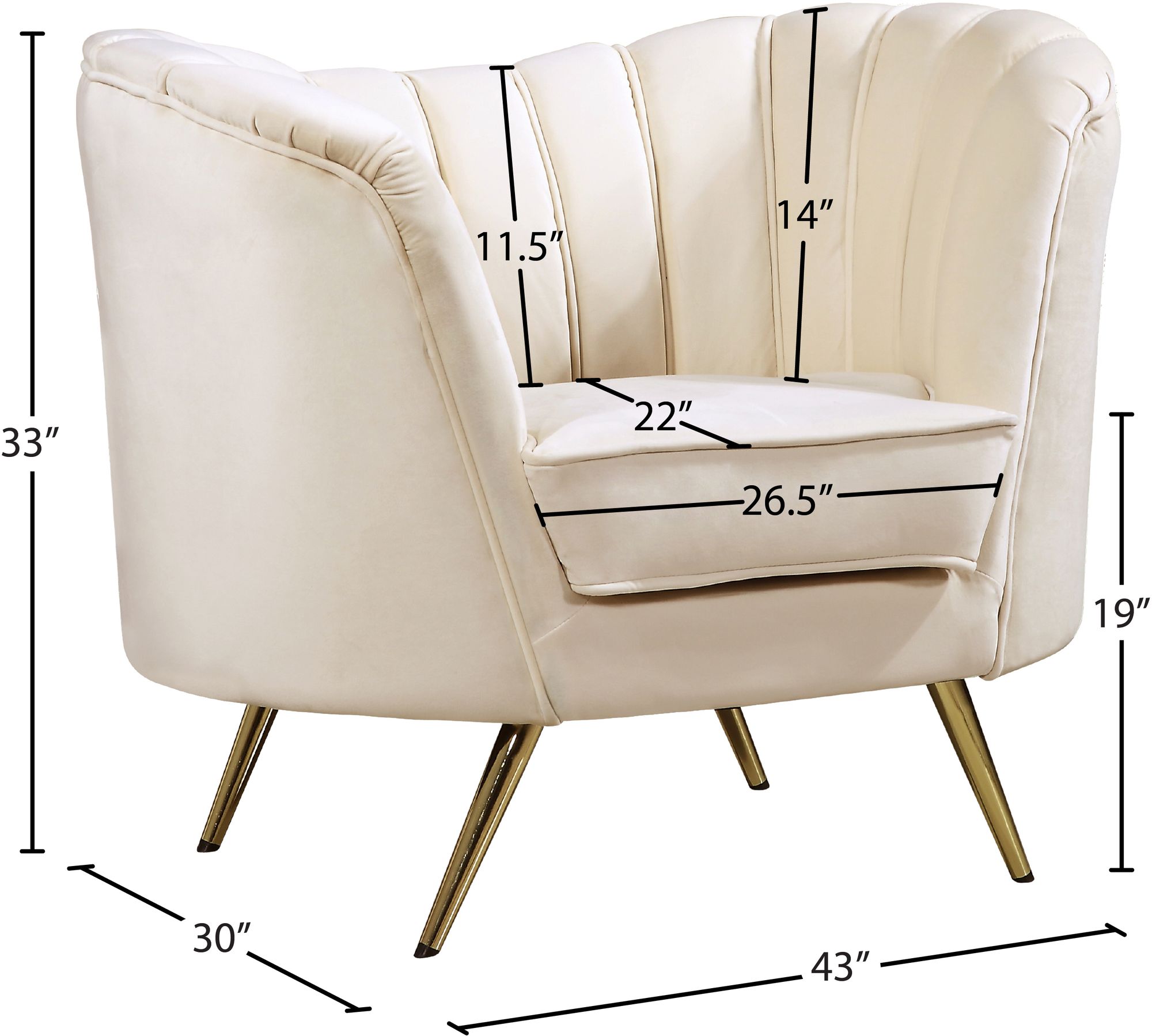 Margo Velvet Chair