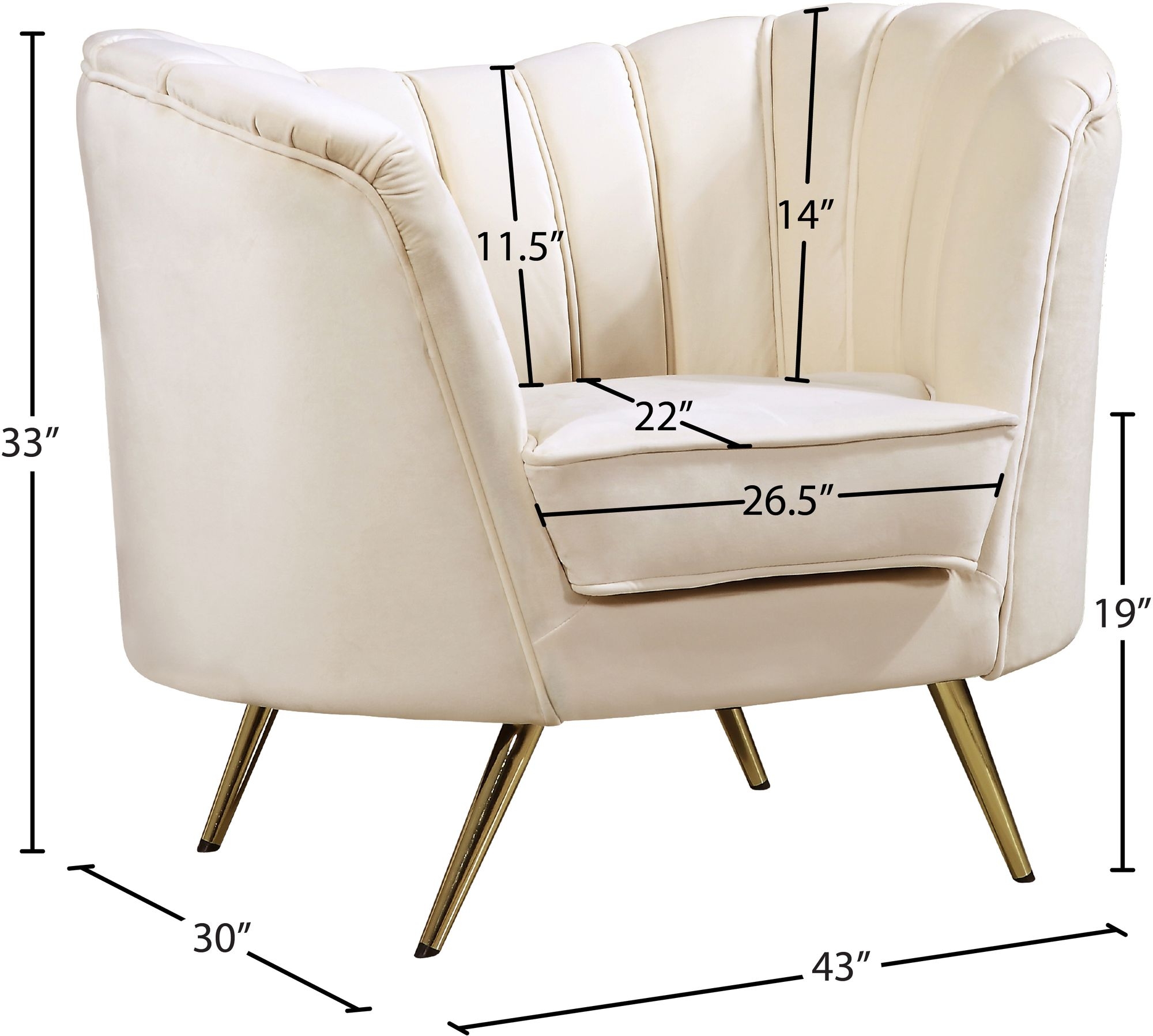 Margo Velvet Chair