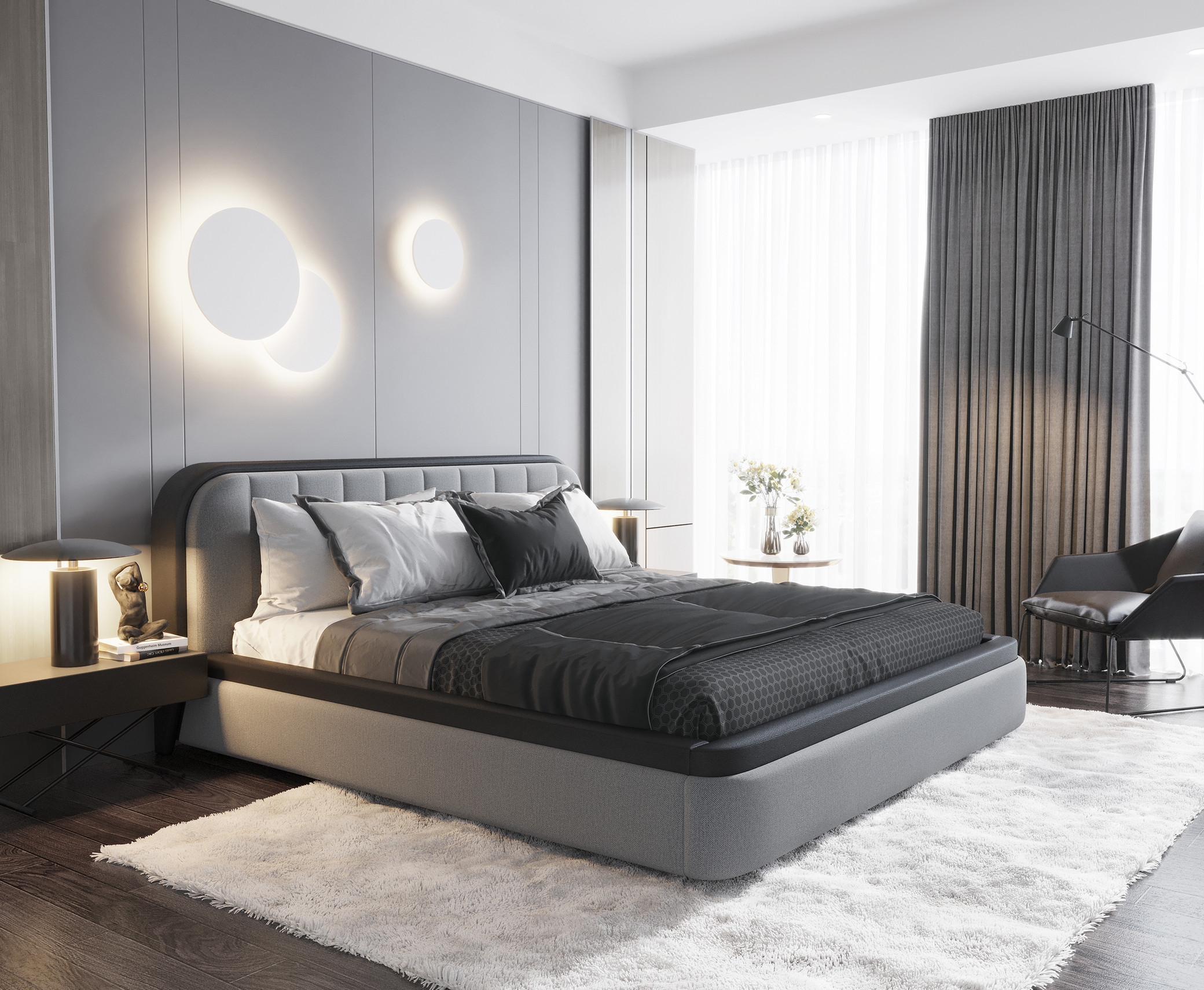 Cosmopolitan Faux Leather Storage Bed