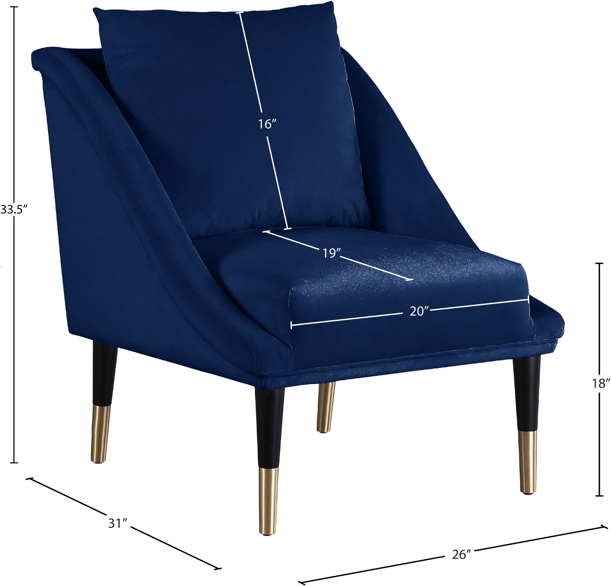 Elegante Velvet Chair