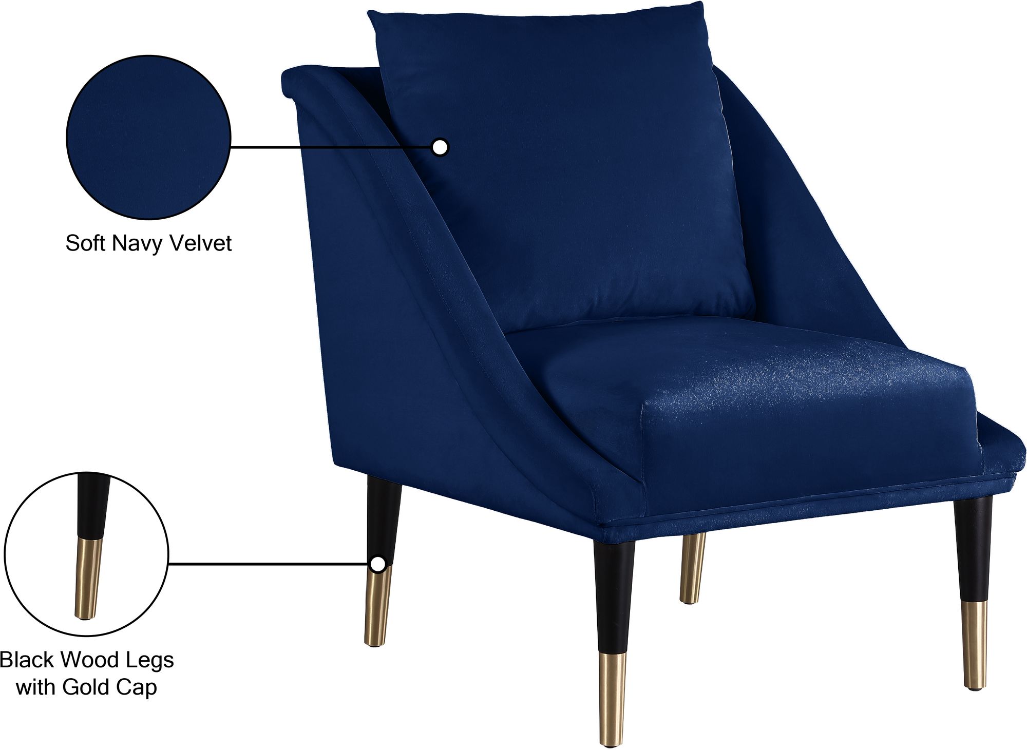 Elegante Velvet Chair