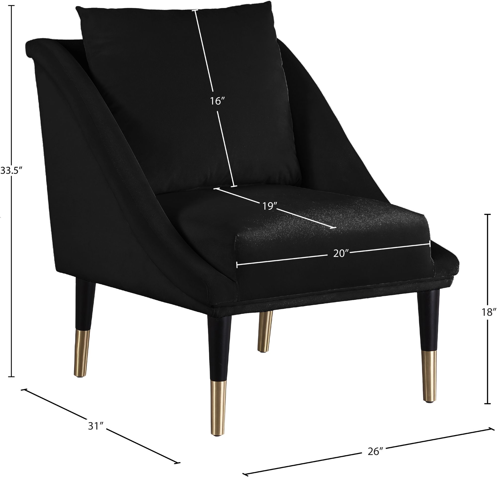 Elegante Velvet Chair