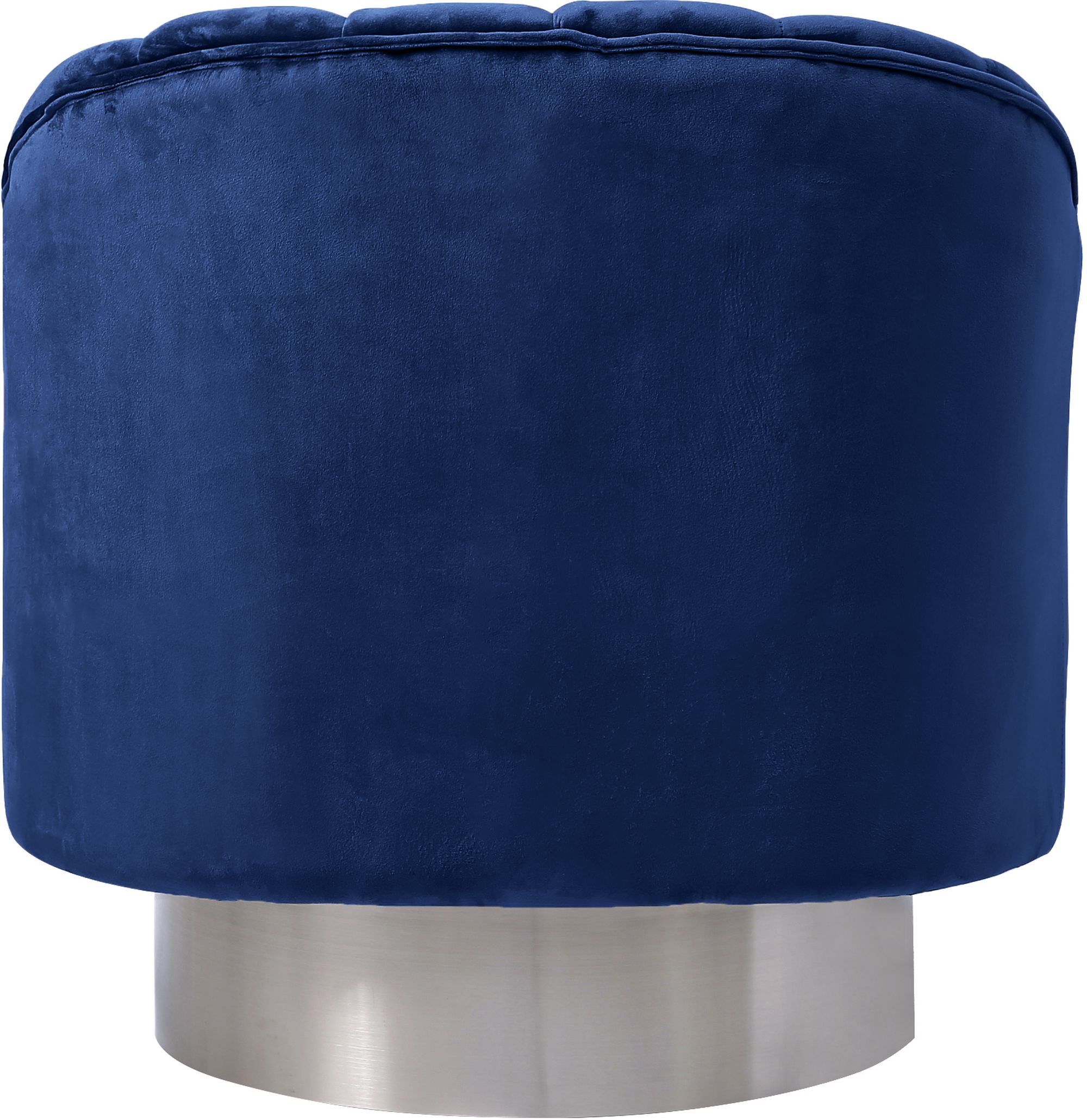 Farrah Velvet Chair with Chrome Swivel Base